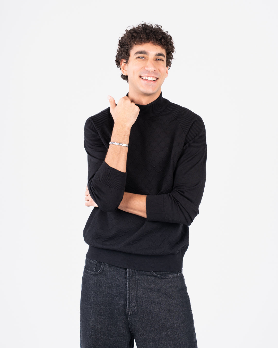 سترة جاكار نصف رجالية