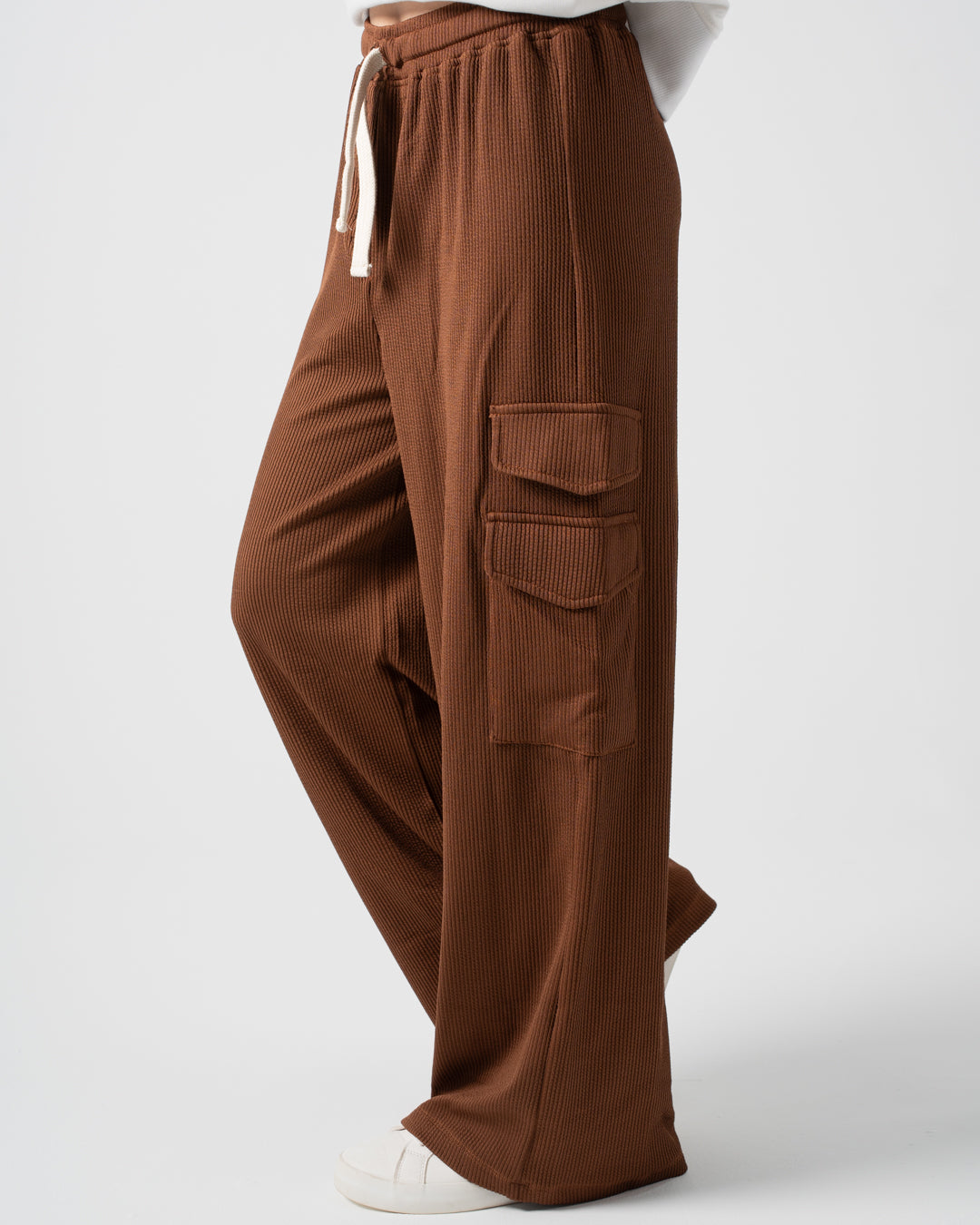 بنطلون رياضي واسع الساق للبنات