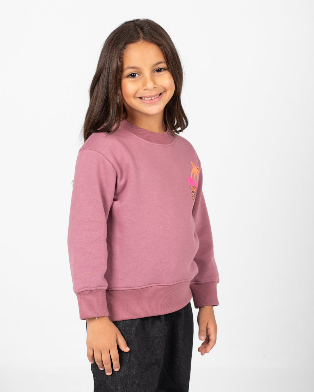 Double Print Round Neck SweatShirt