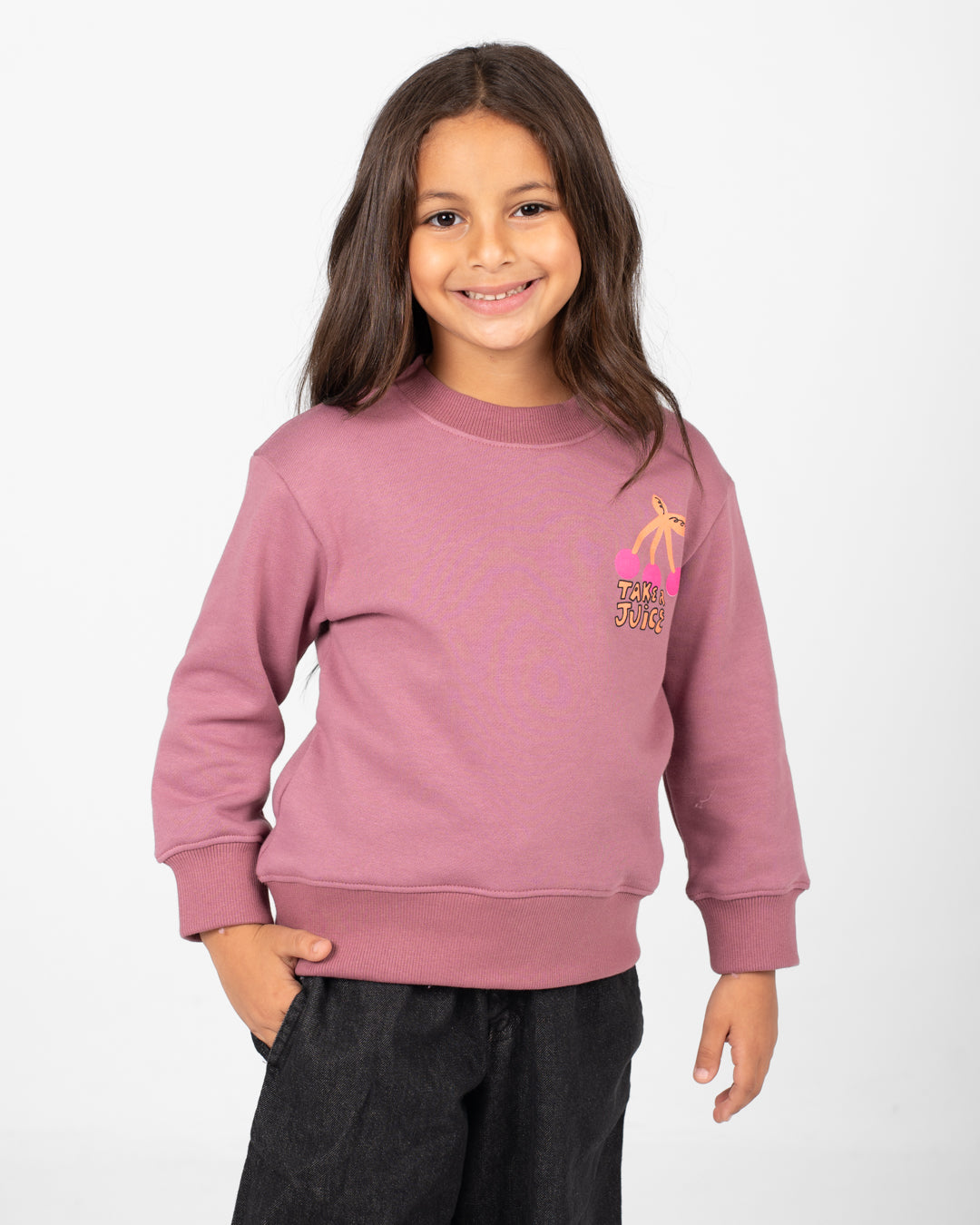 Double Print Round Neck SweatShirt