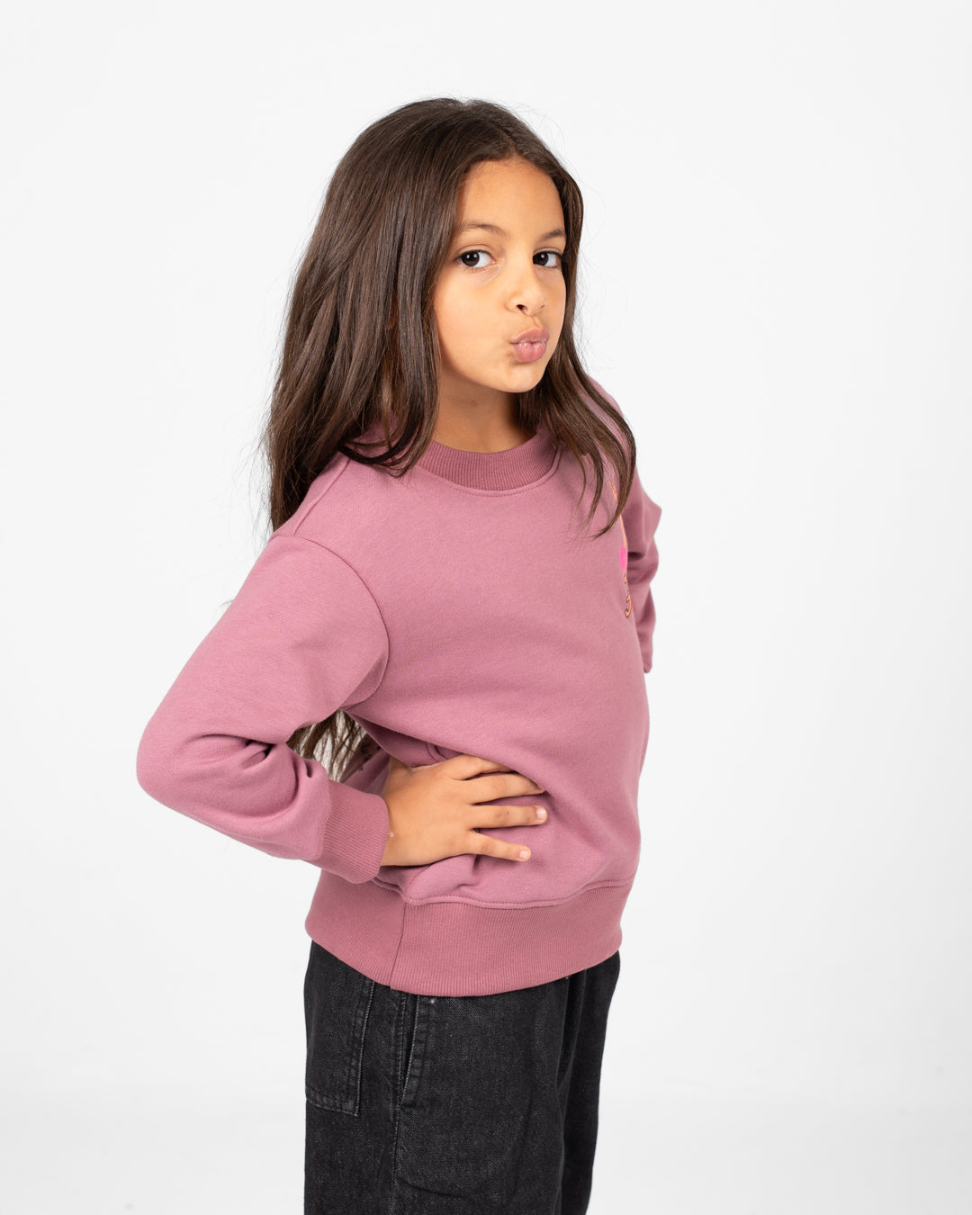 Double Print Round Neck SweatShirt