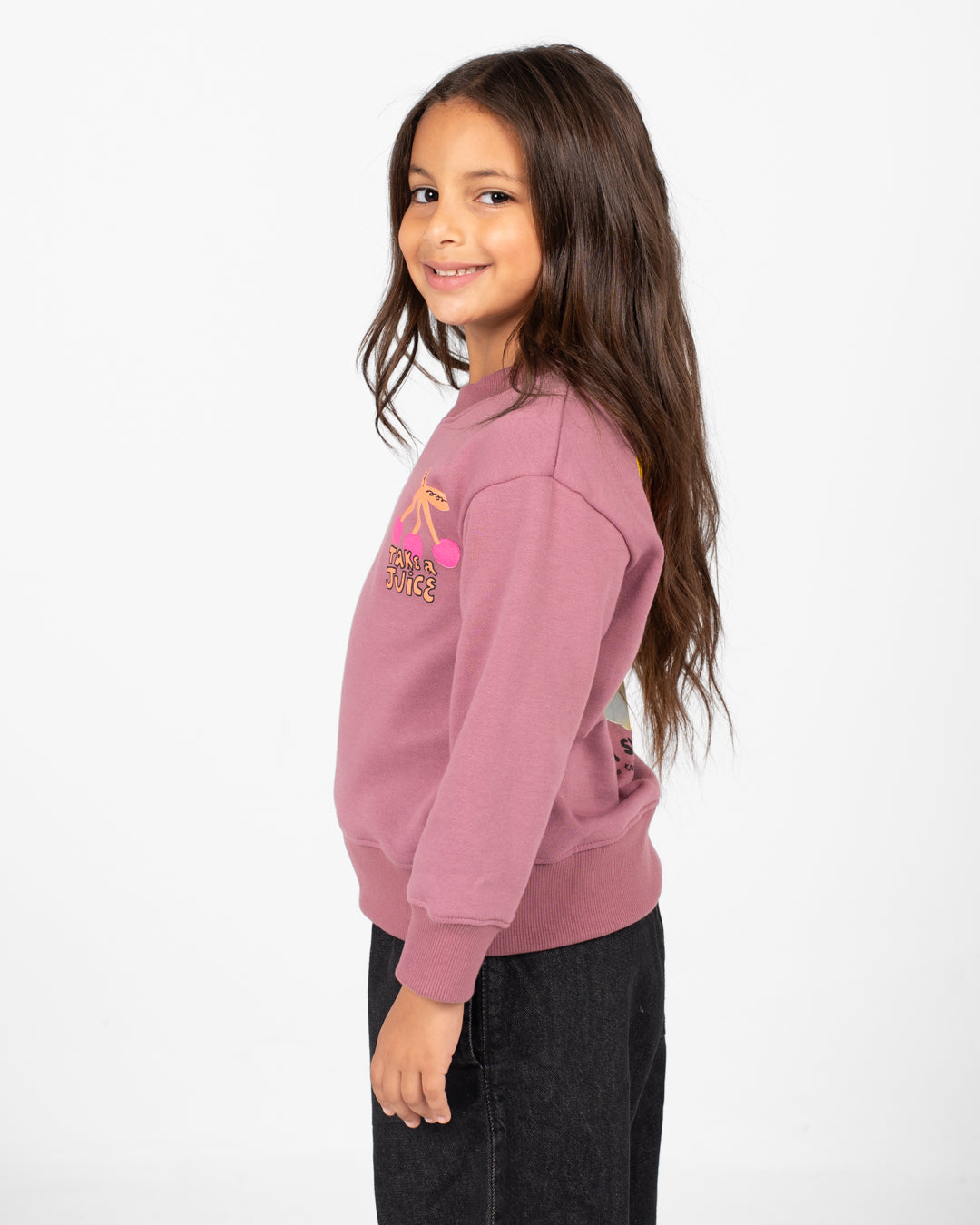 Double Print Round Neck SweatShirt