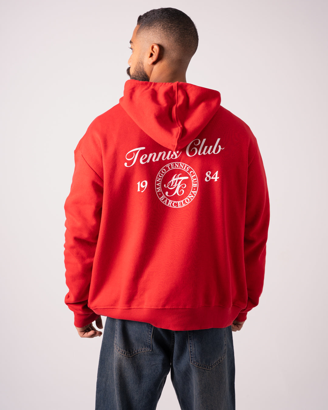 سويتشيرت رجالي بطبعة مزدوجة