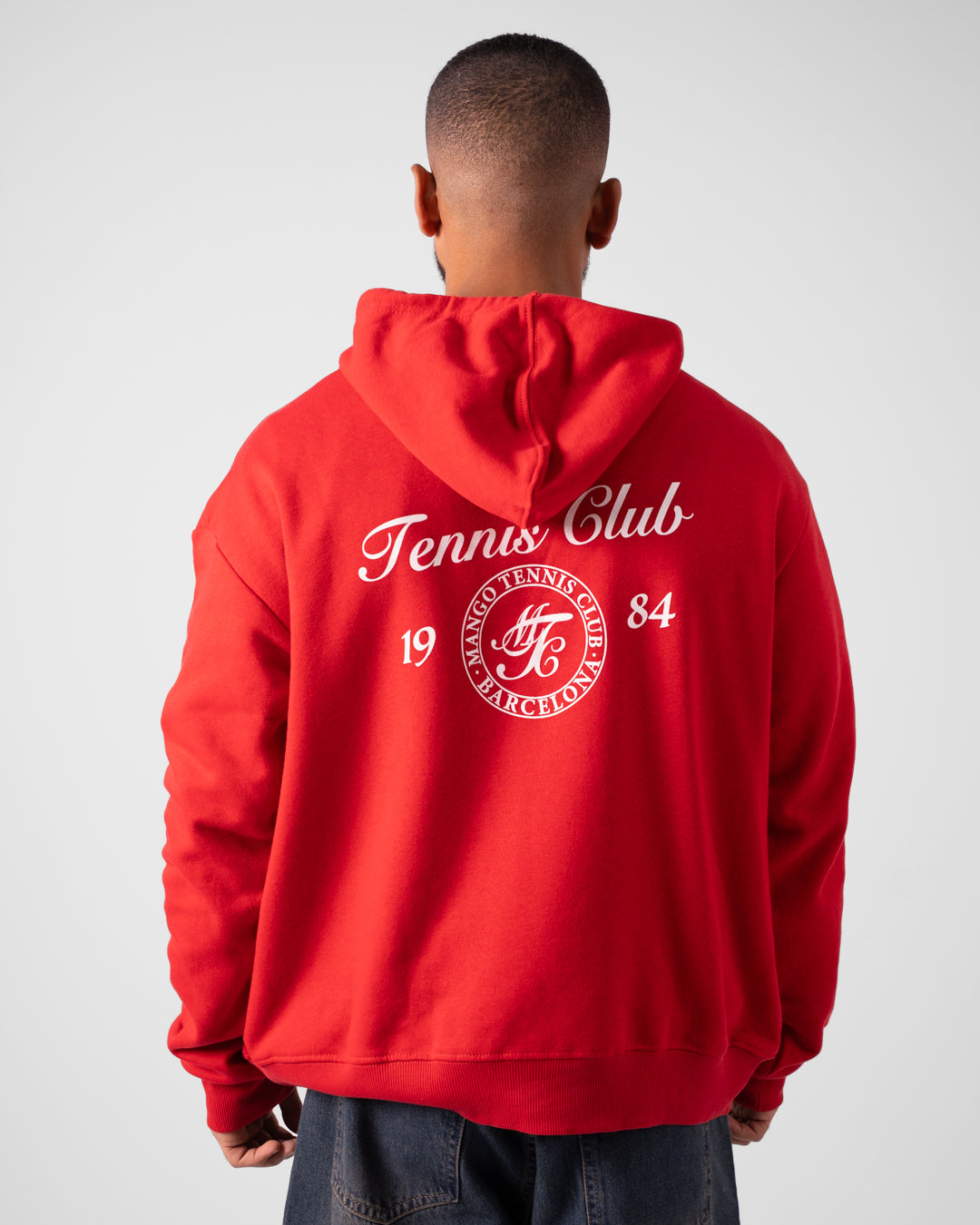 سويتشيرت رجالي بطبعة مزدوجة