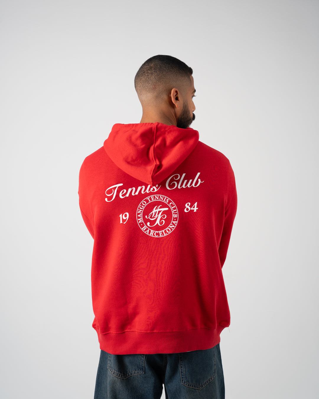 سويتشيرت رجالي بطبعة مزدوجة