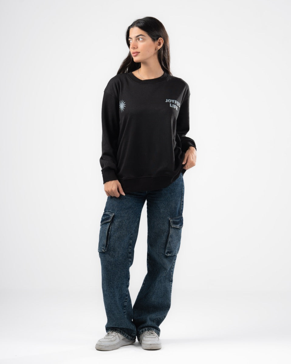 سويت شيرت بطبعة