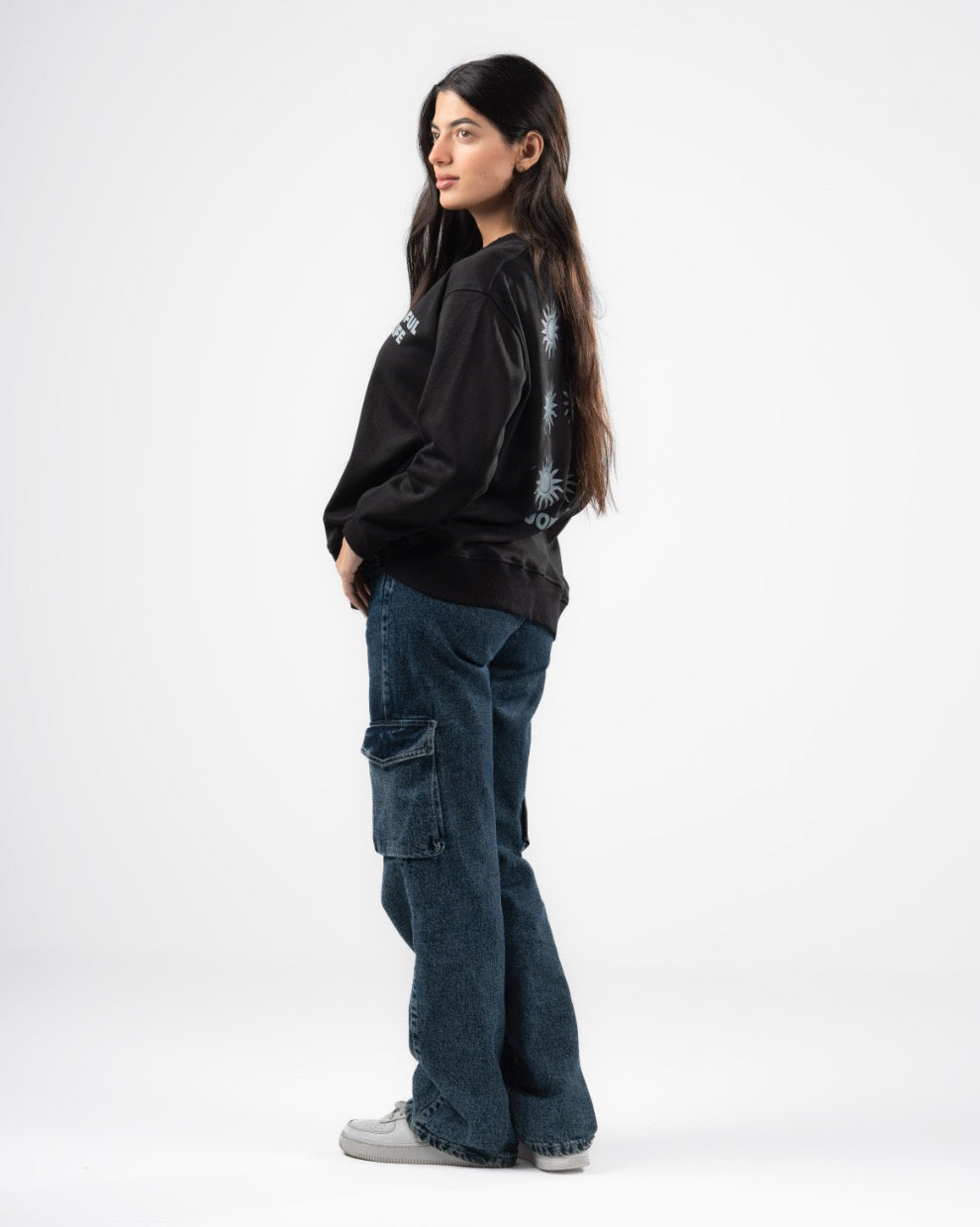 سويت شيرت بطبعة