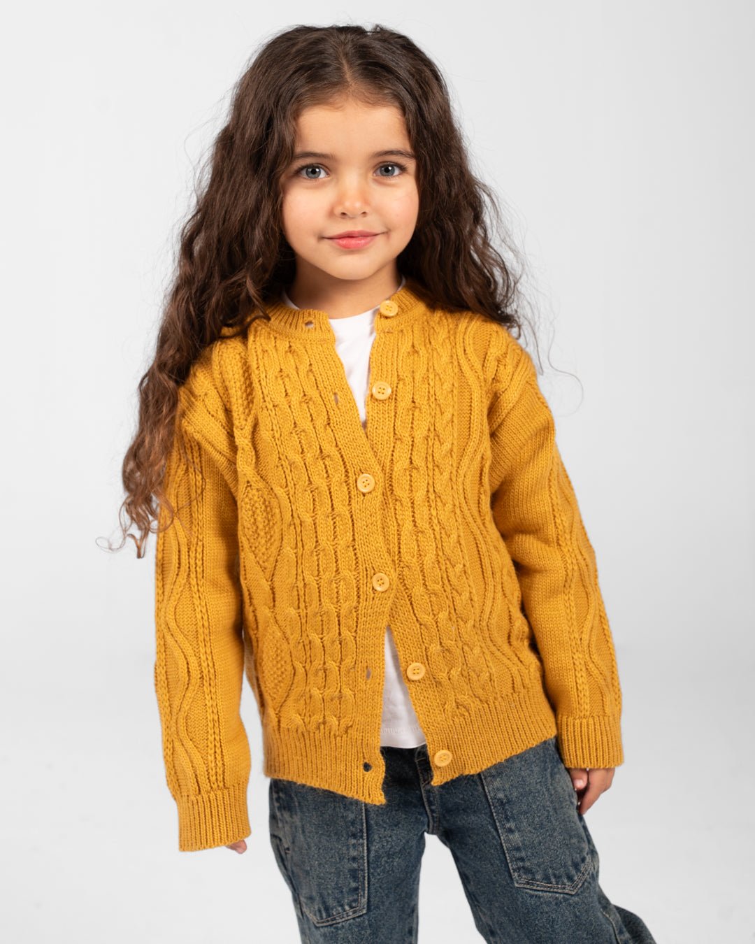 Girls Buttoned Pullover