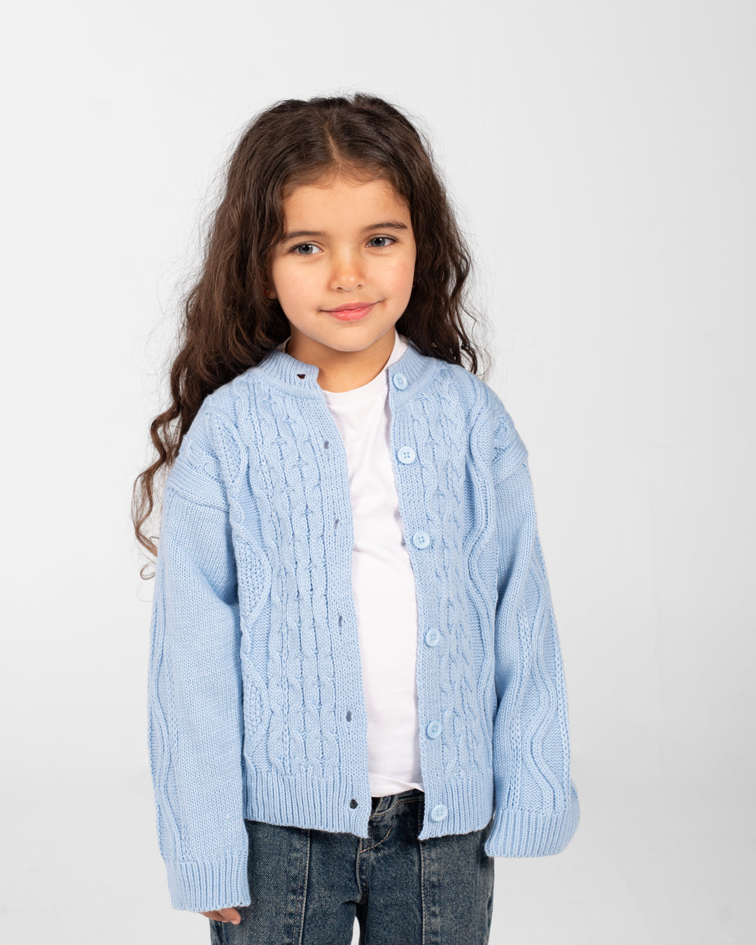 Girls Buttoned Pullover