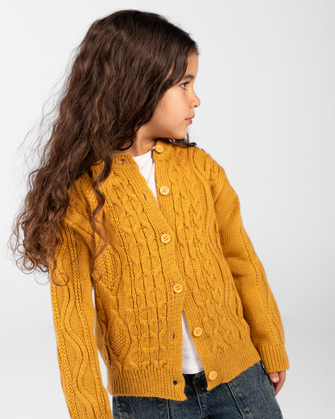 Girls Buttoned Pullover