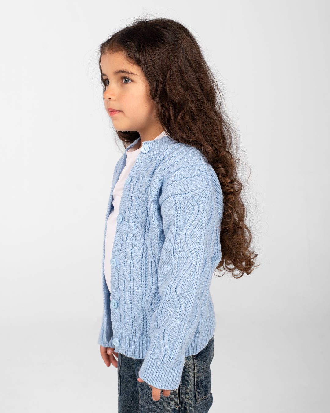 Girls Buttoned Pullover