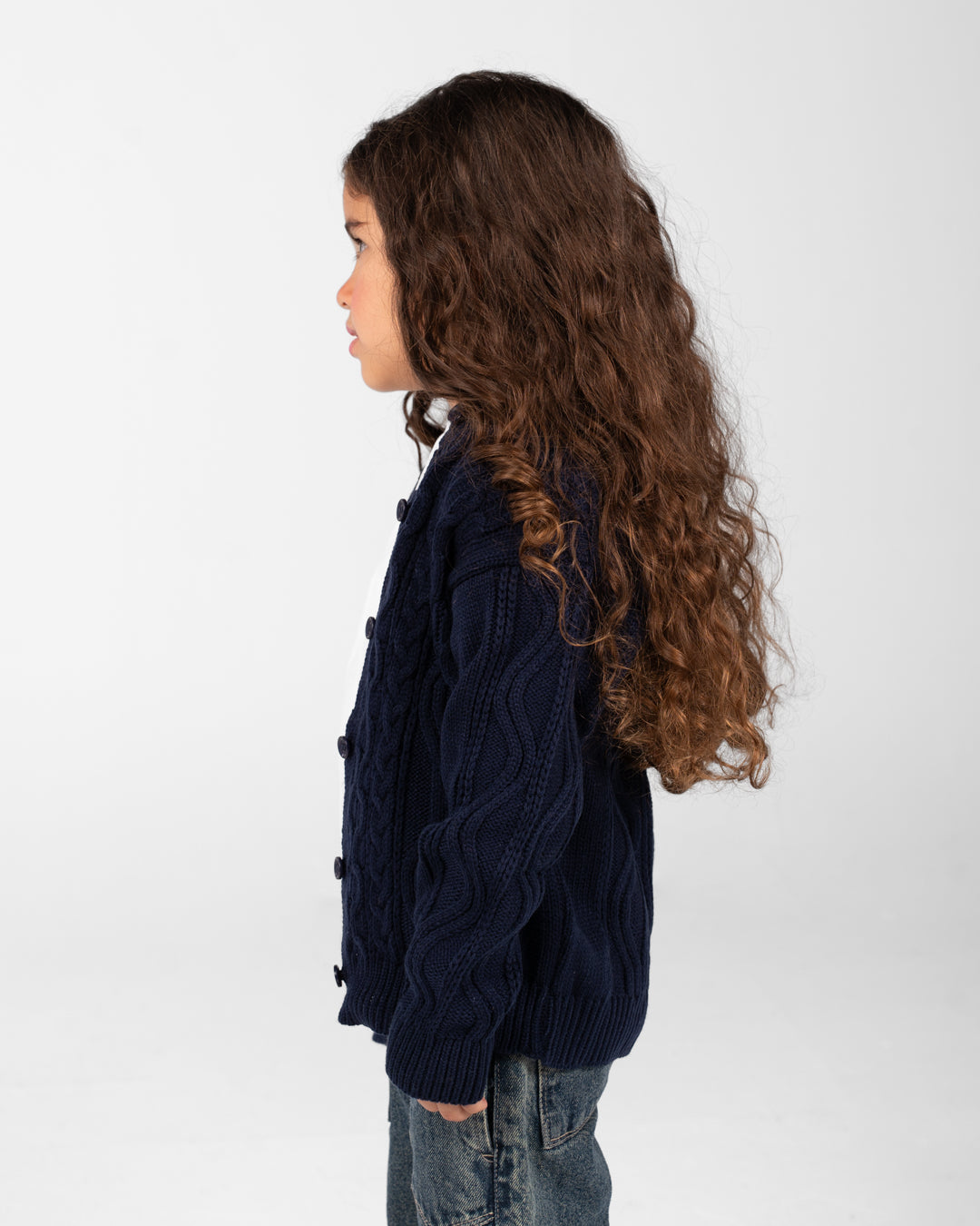 Girls Buttoned Pullover
