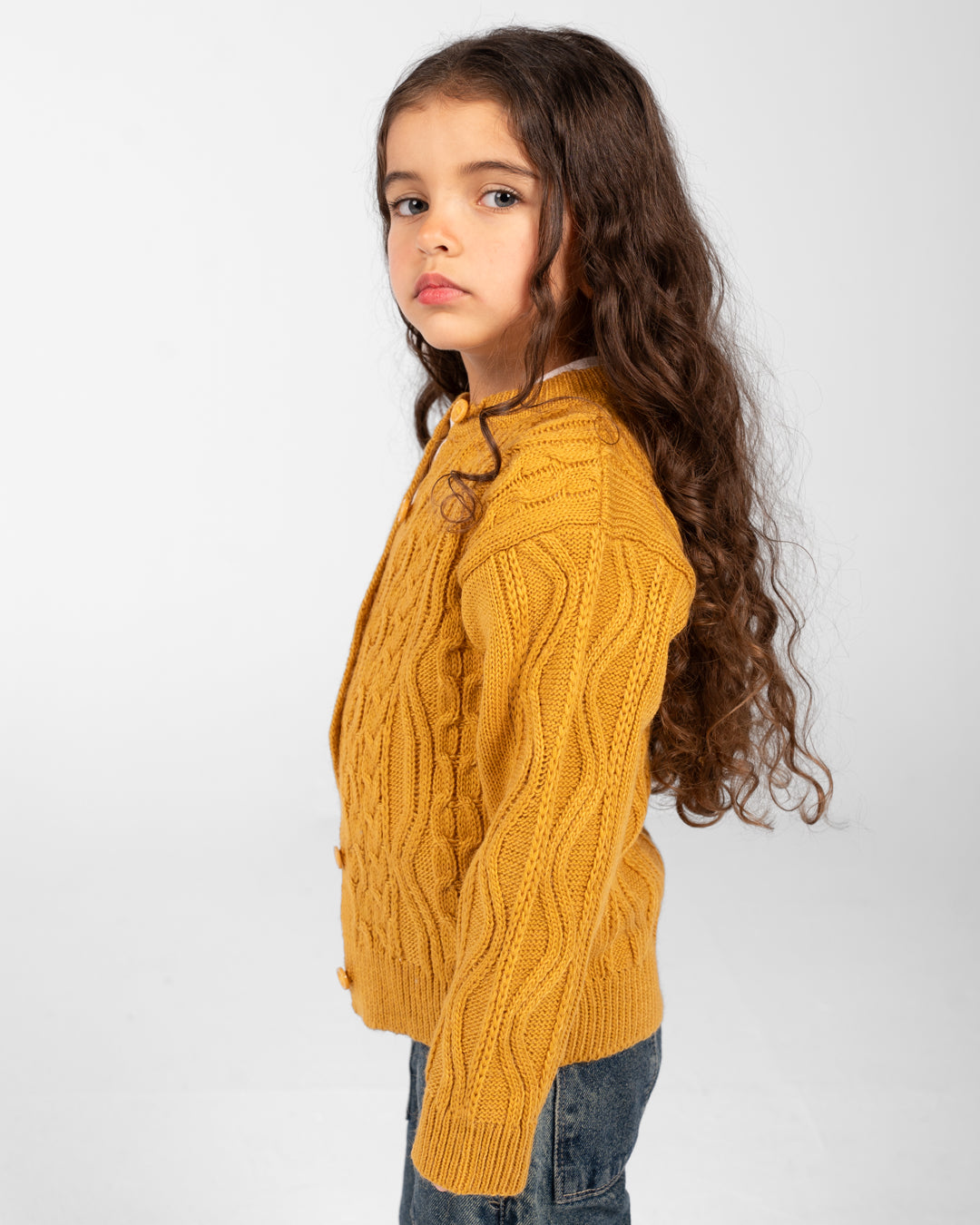 Girls Buttoned Pullover