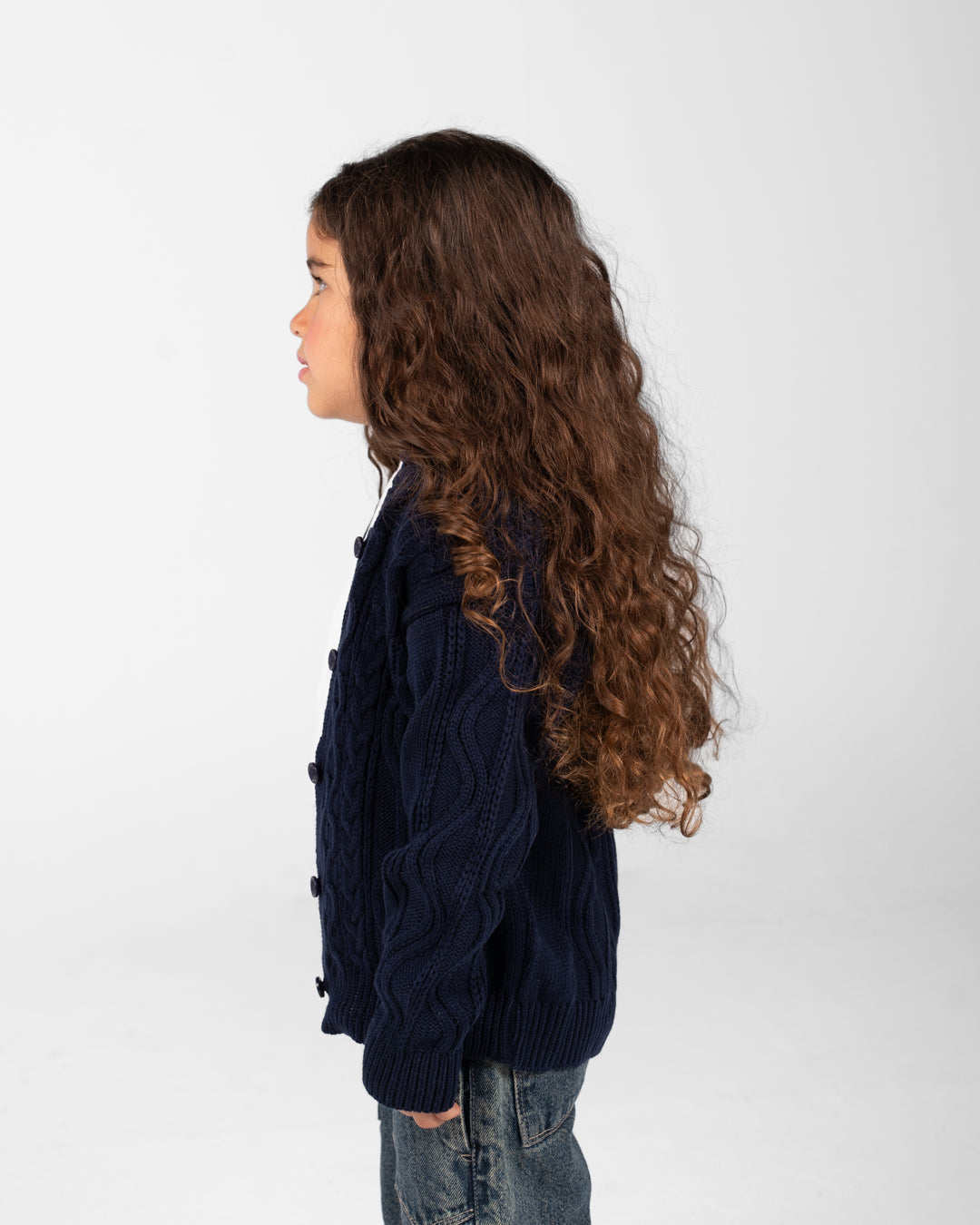 Girls Buttoned Pullover