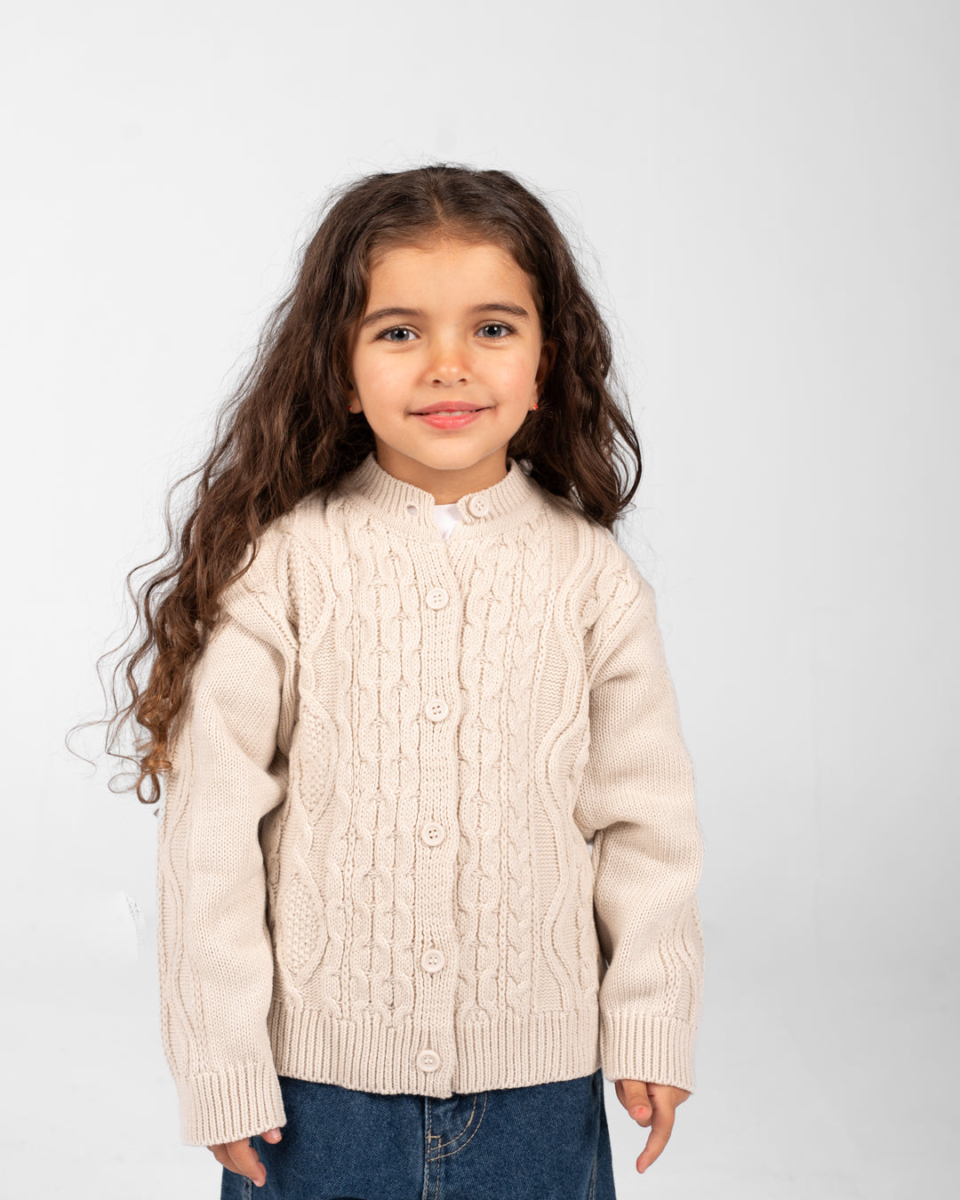 Girls Buttoned Pullover