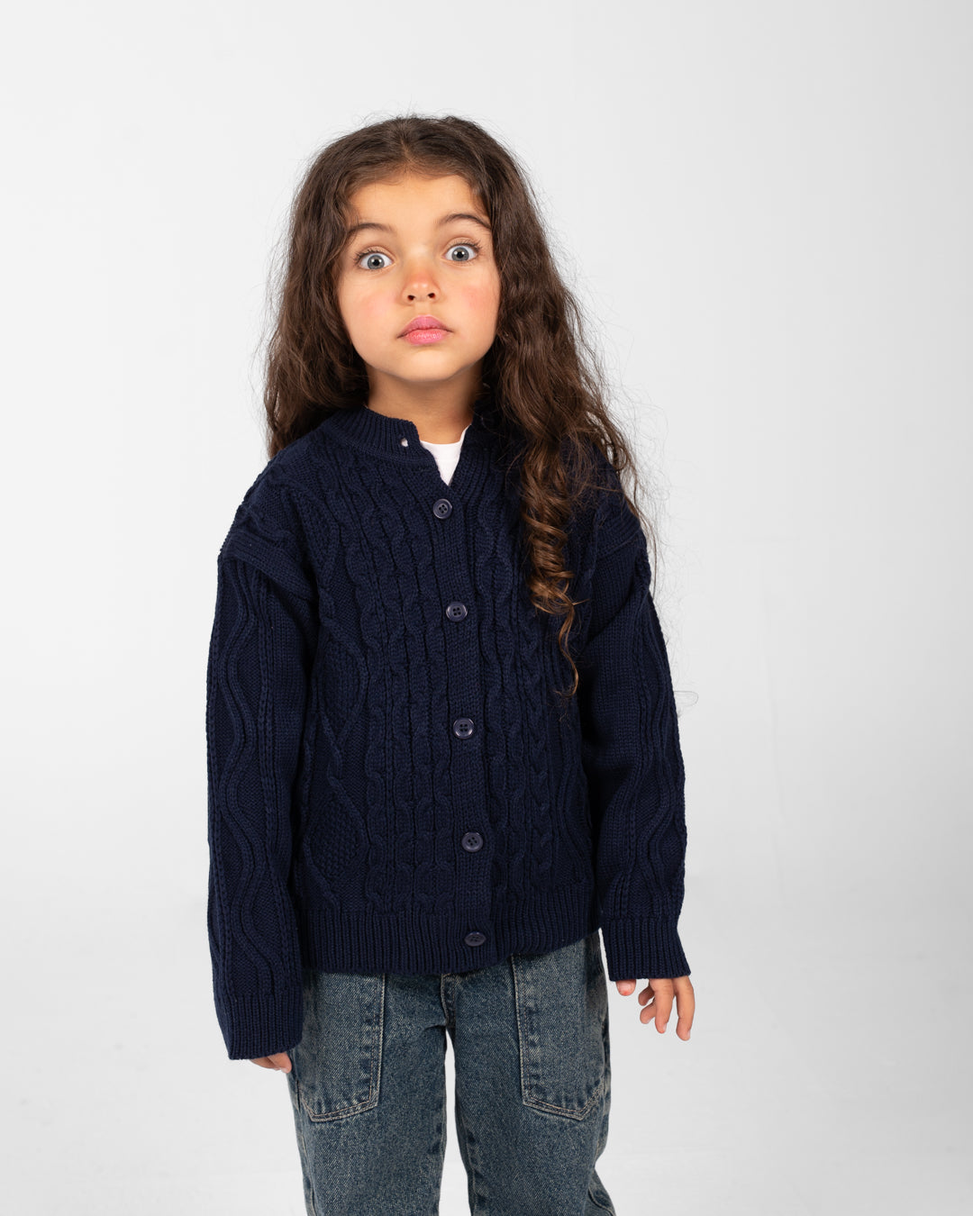 Girls Buttoned Pullover