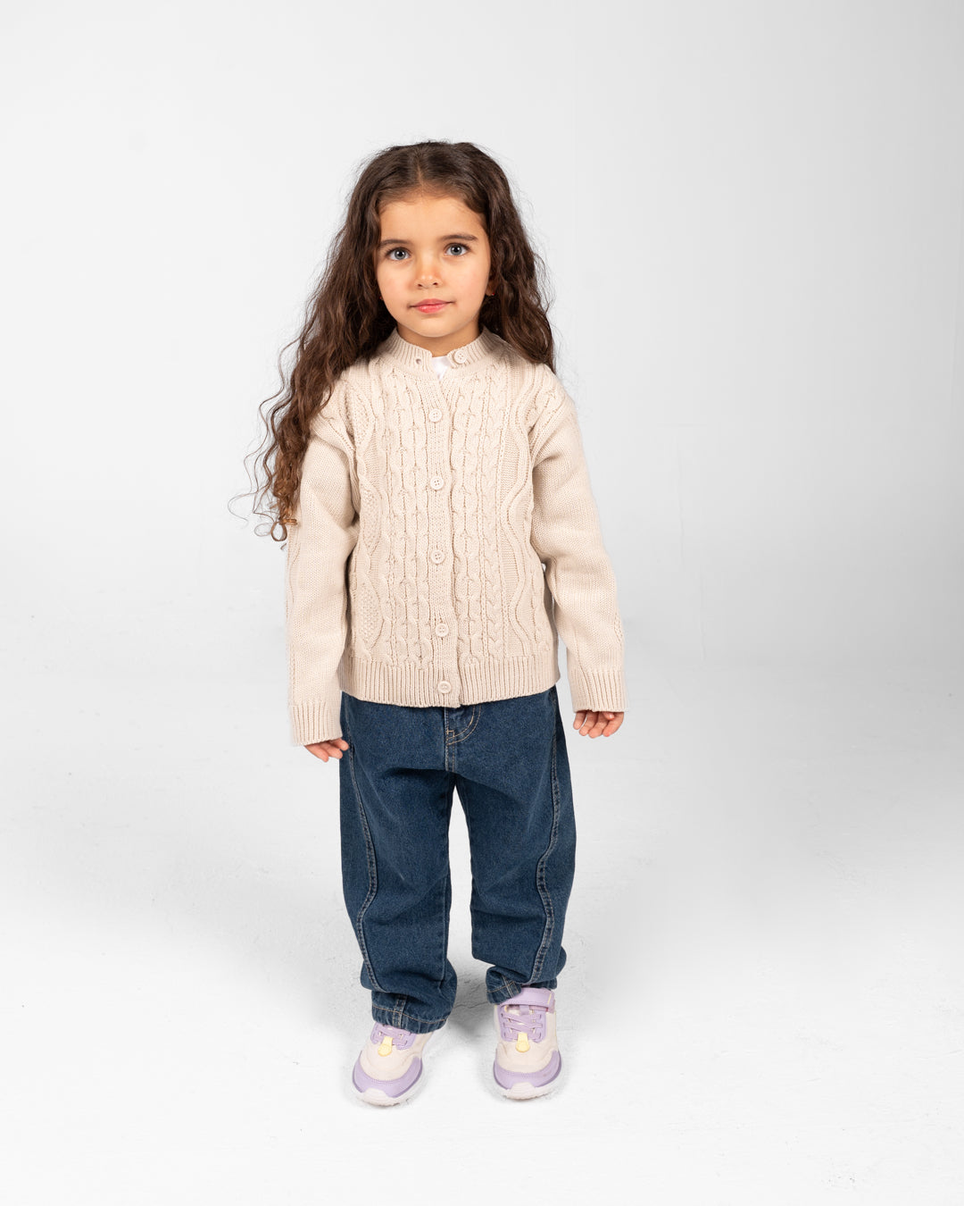 Girls Buttoned Pullover