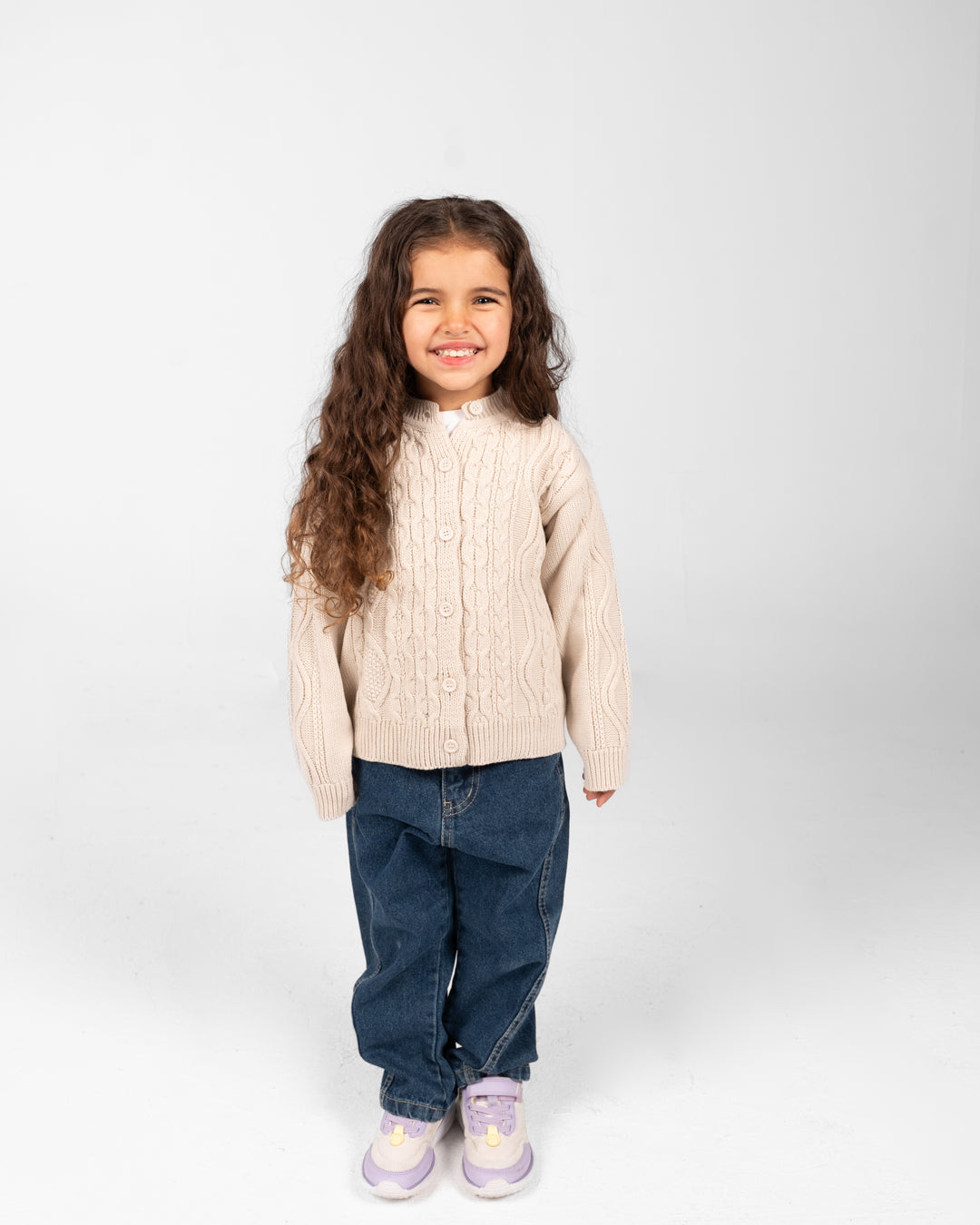 Girls Buttoned Pullover