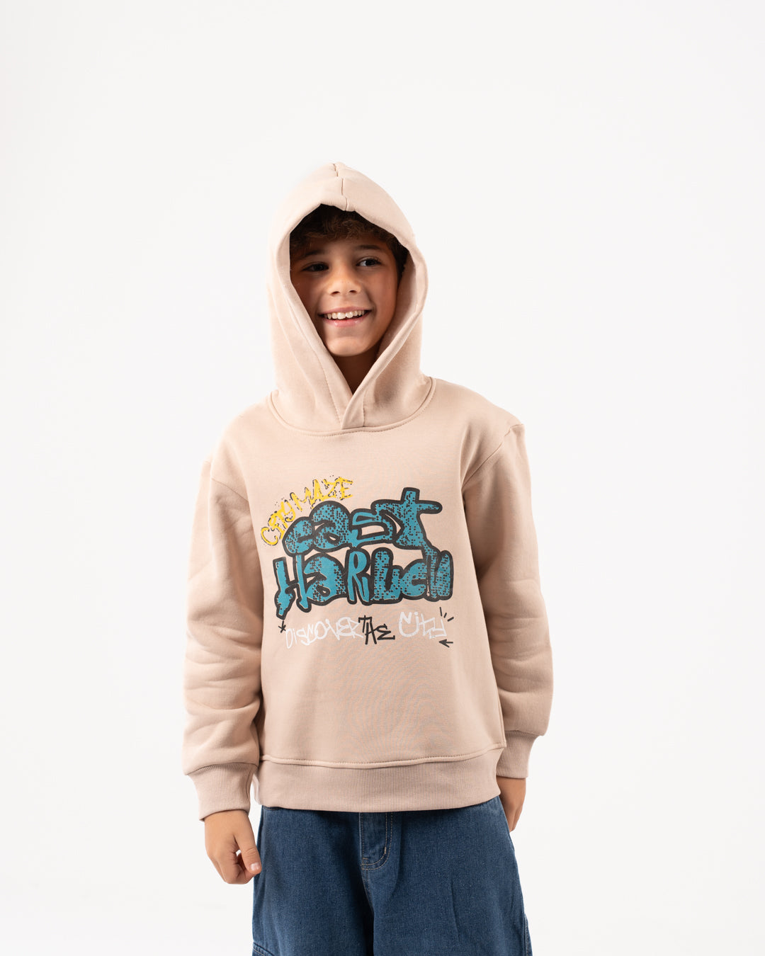 سويت شيرت للأولاد بطبعة جرافيتي