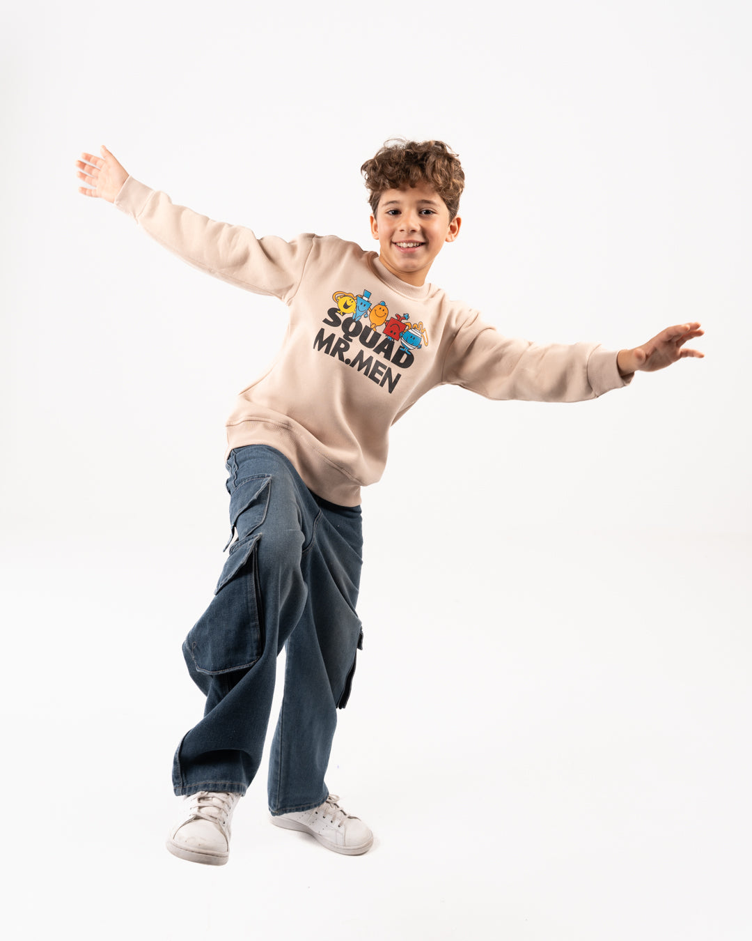 سويت شيرت مطبوع للأولاد من سكواد