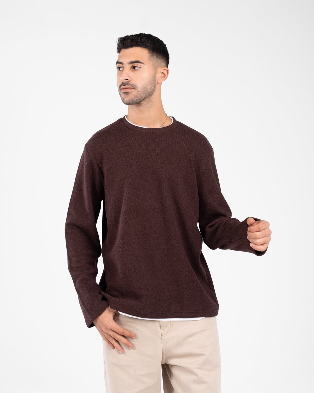 Round Neck Men Sweater