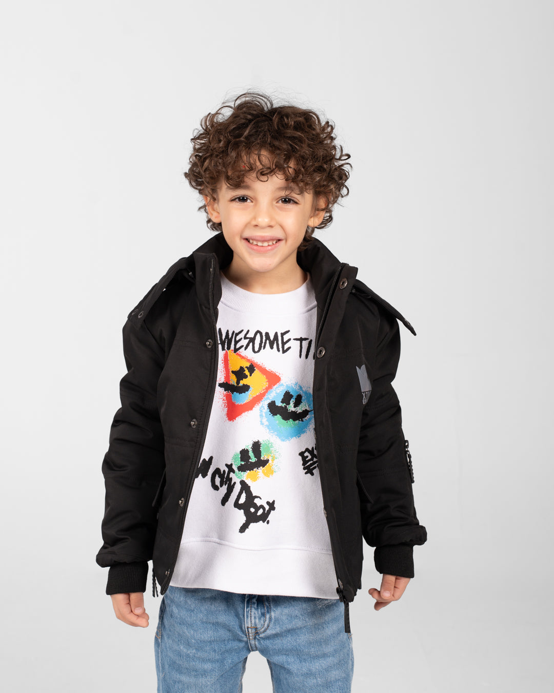 Boys Zippered Sweater