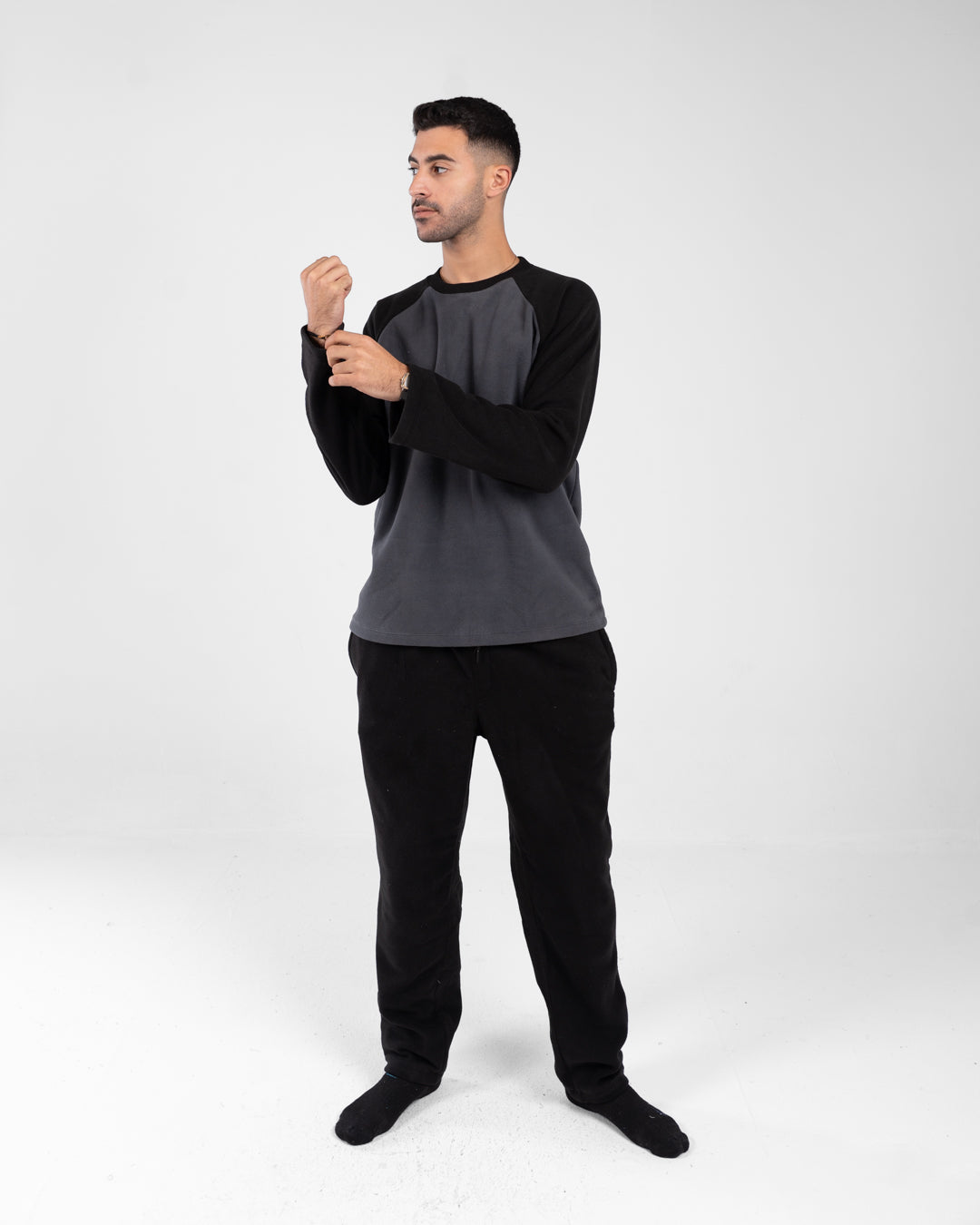 Men Sleeve Plain Pajama