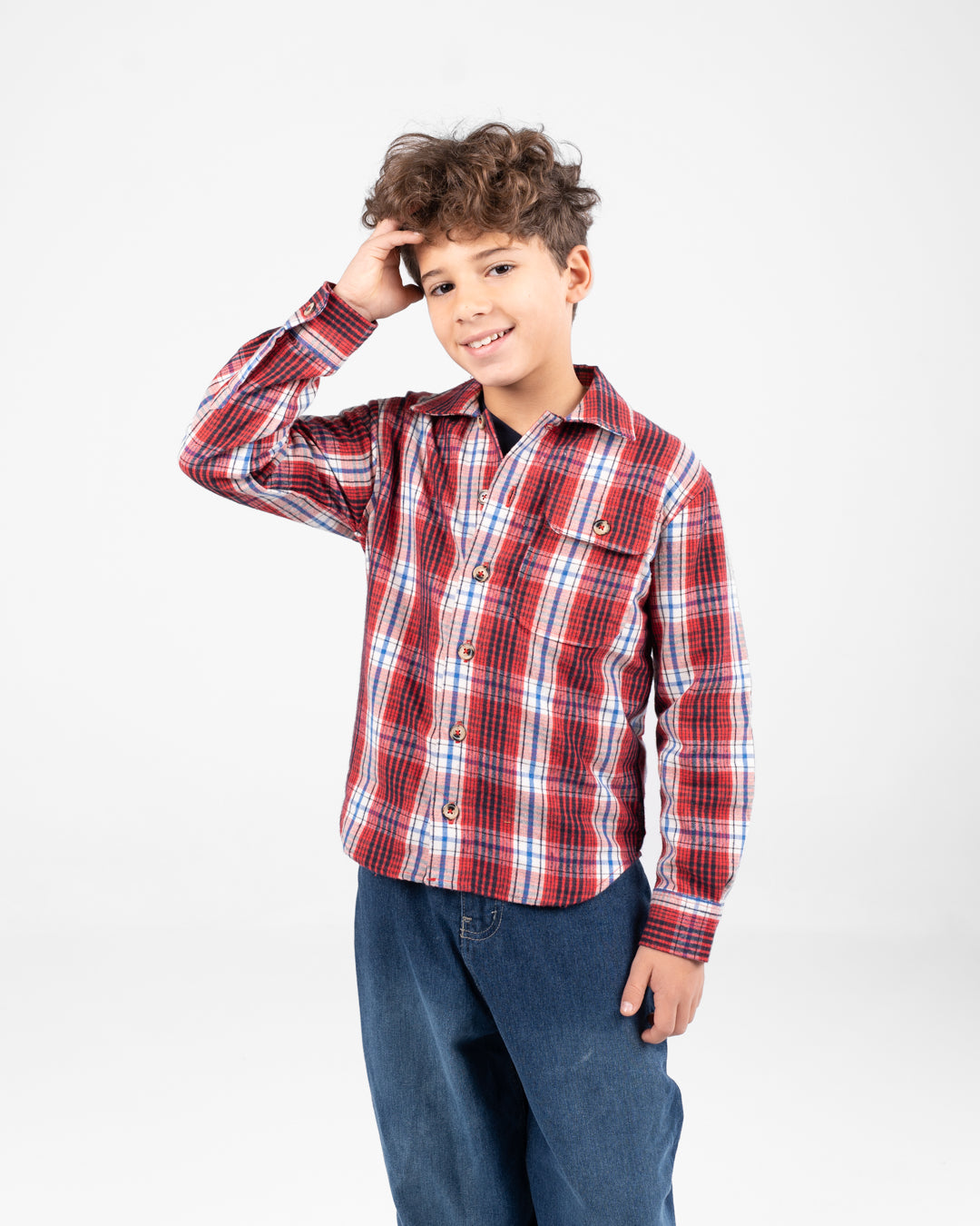 قميص منقوش للأولاد