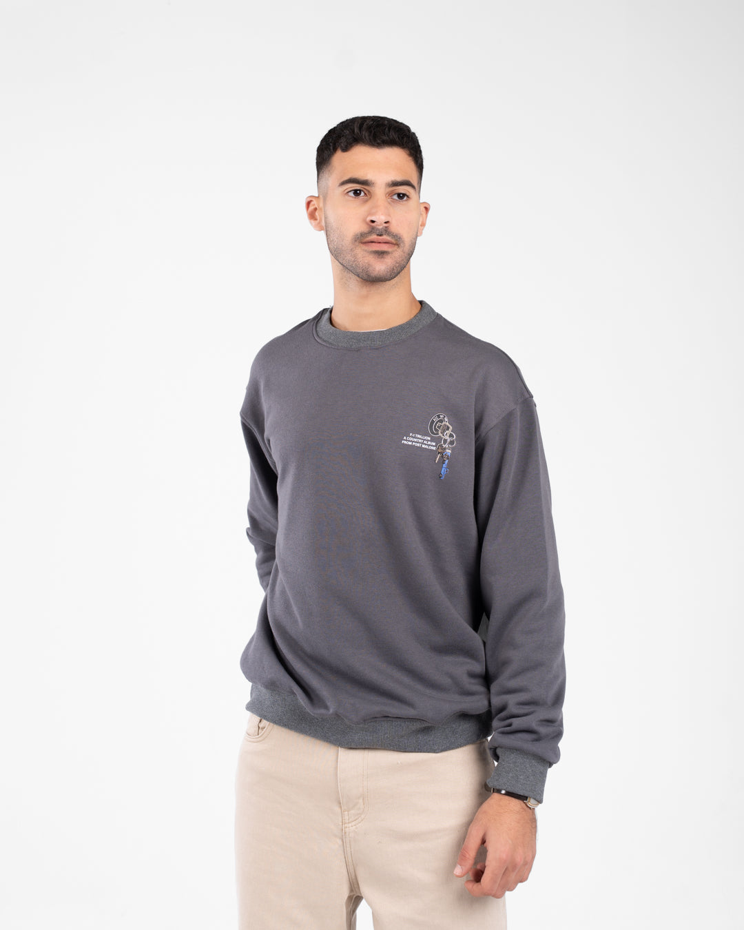 Men Double Printed Sweatshirt