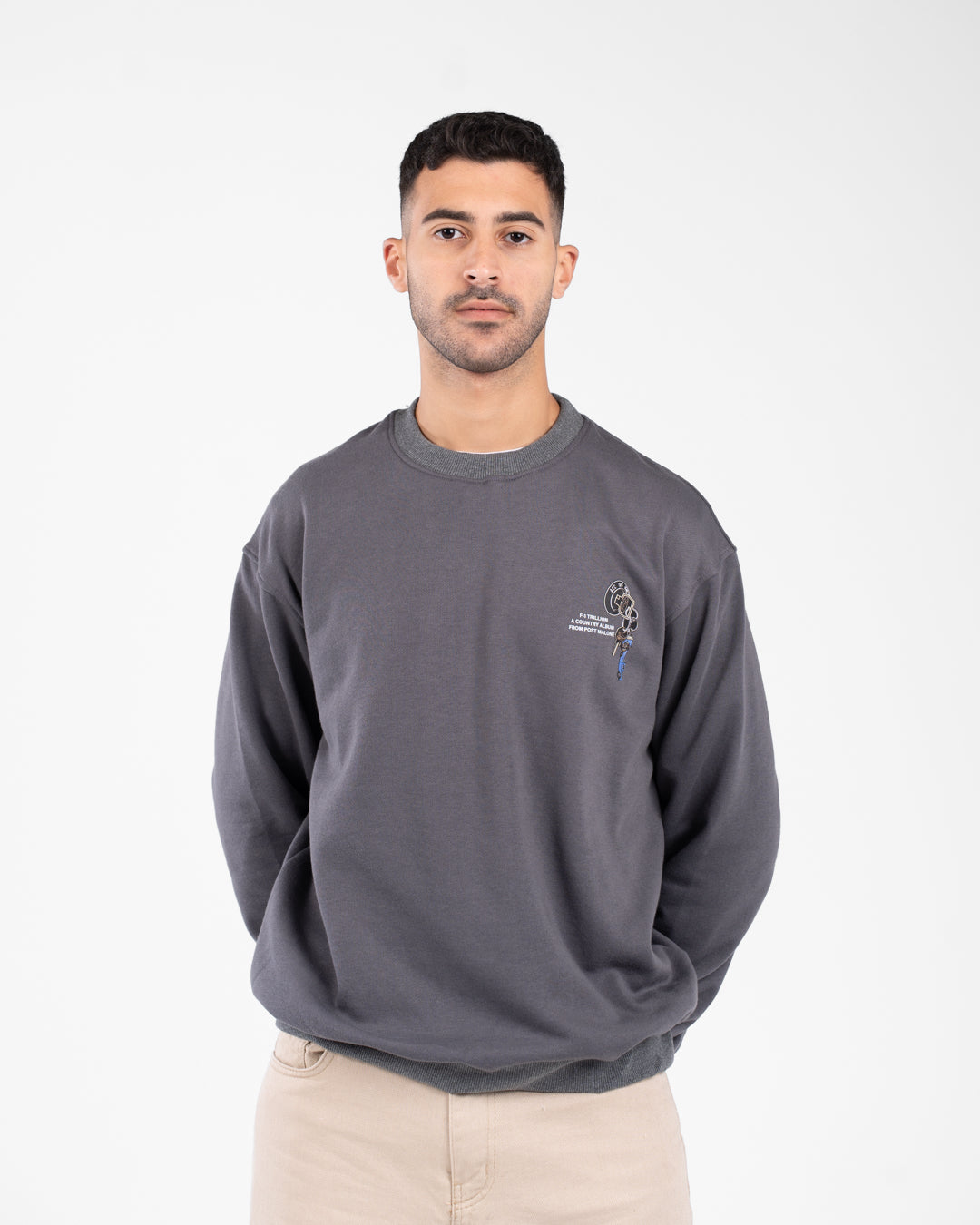 Men Double Printed Sweatshirt