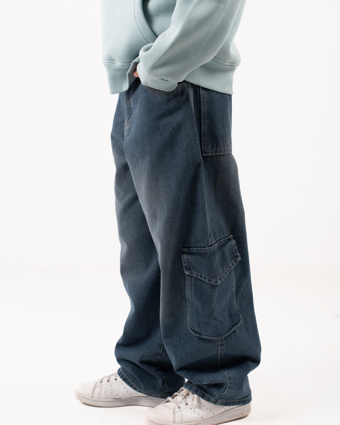 بنطلون كارجو جينز ولادي