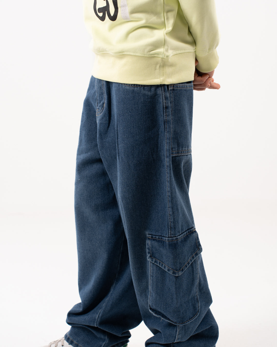 بنطلون كارجو جينز ولادي