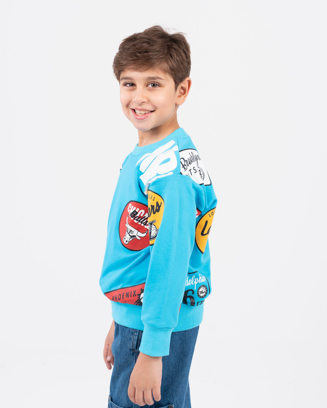 Printed Boys Crewneck Sweatshirt
