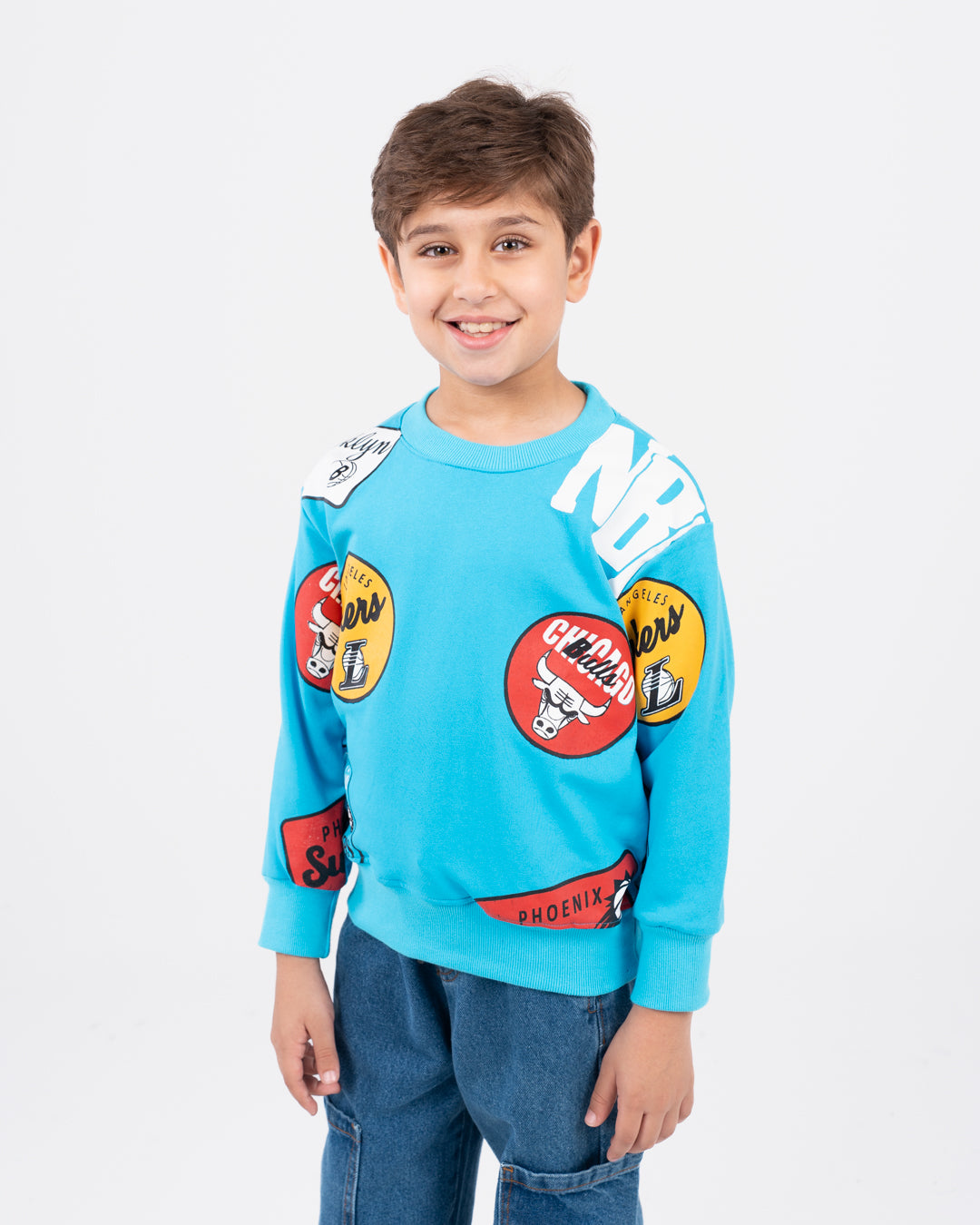 Printed Boys Crewneck Sweatshirt