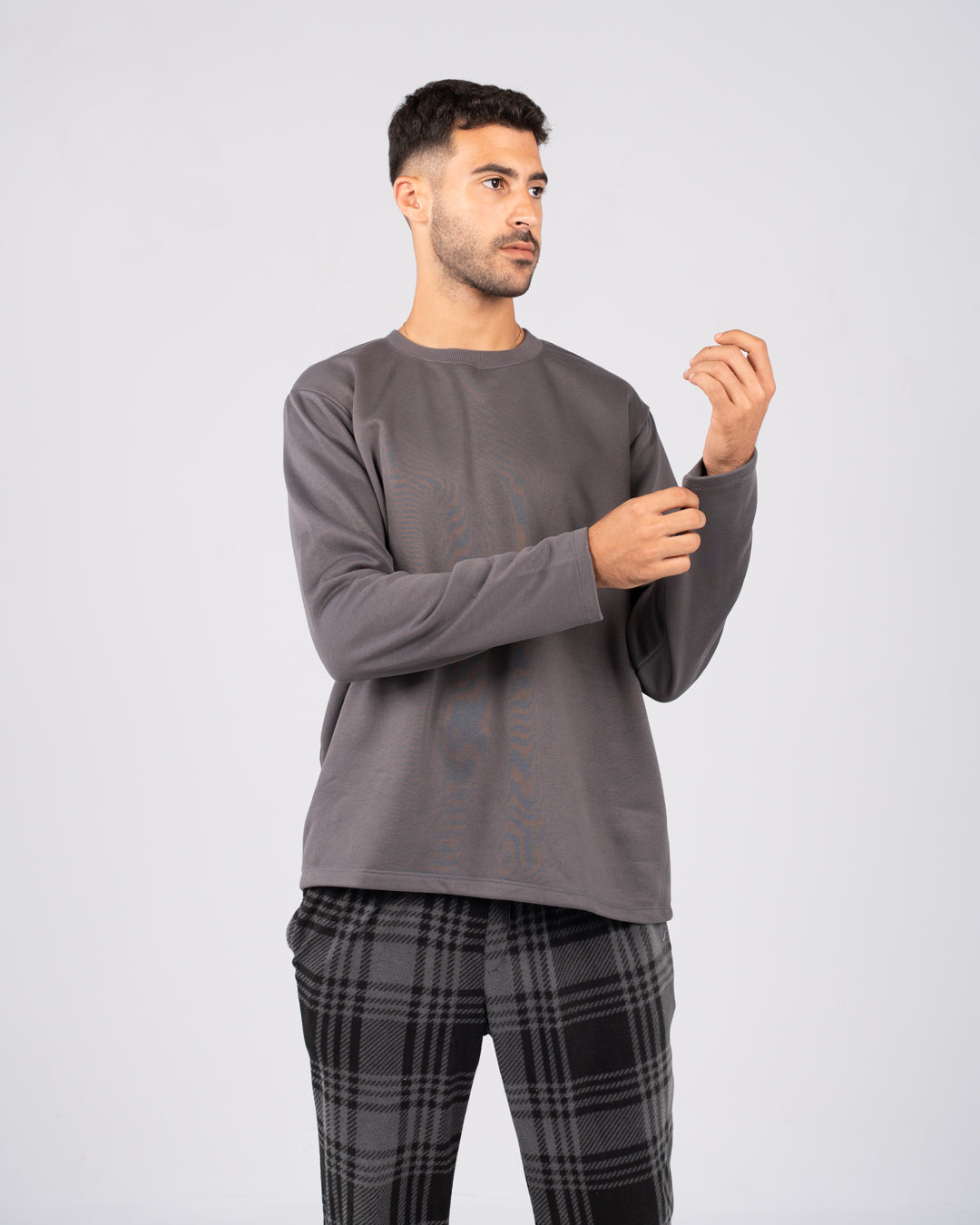 Men Pajama with Plaid Pants