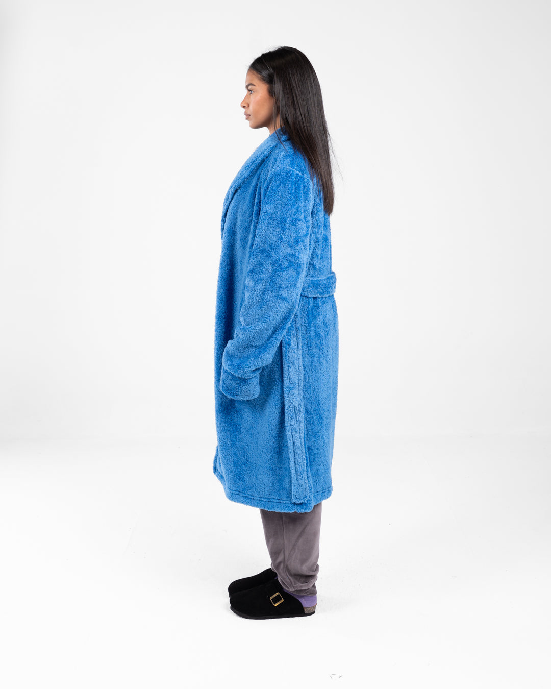 Women Long Fur Robe