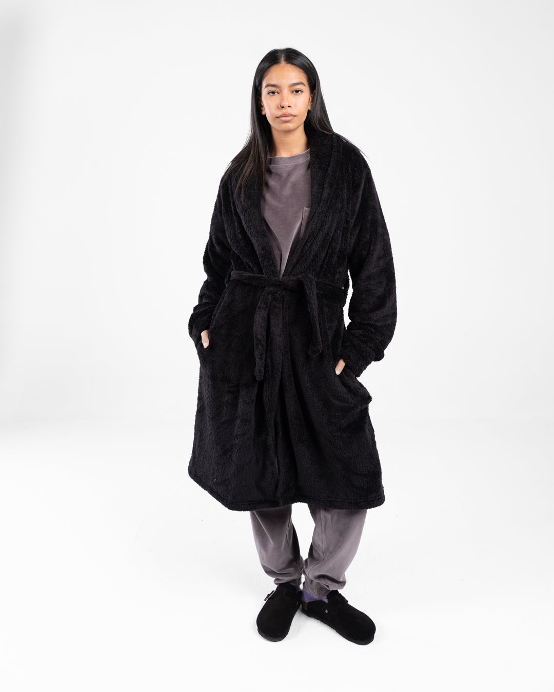 Women Long Fur Robe