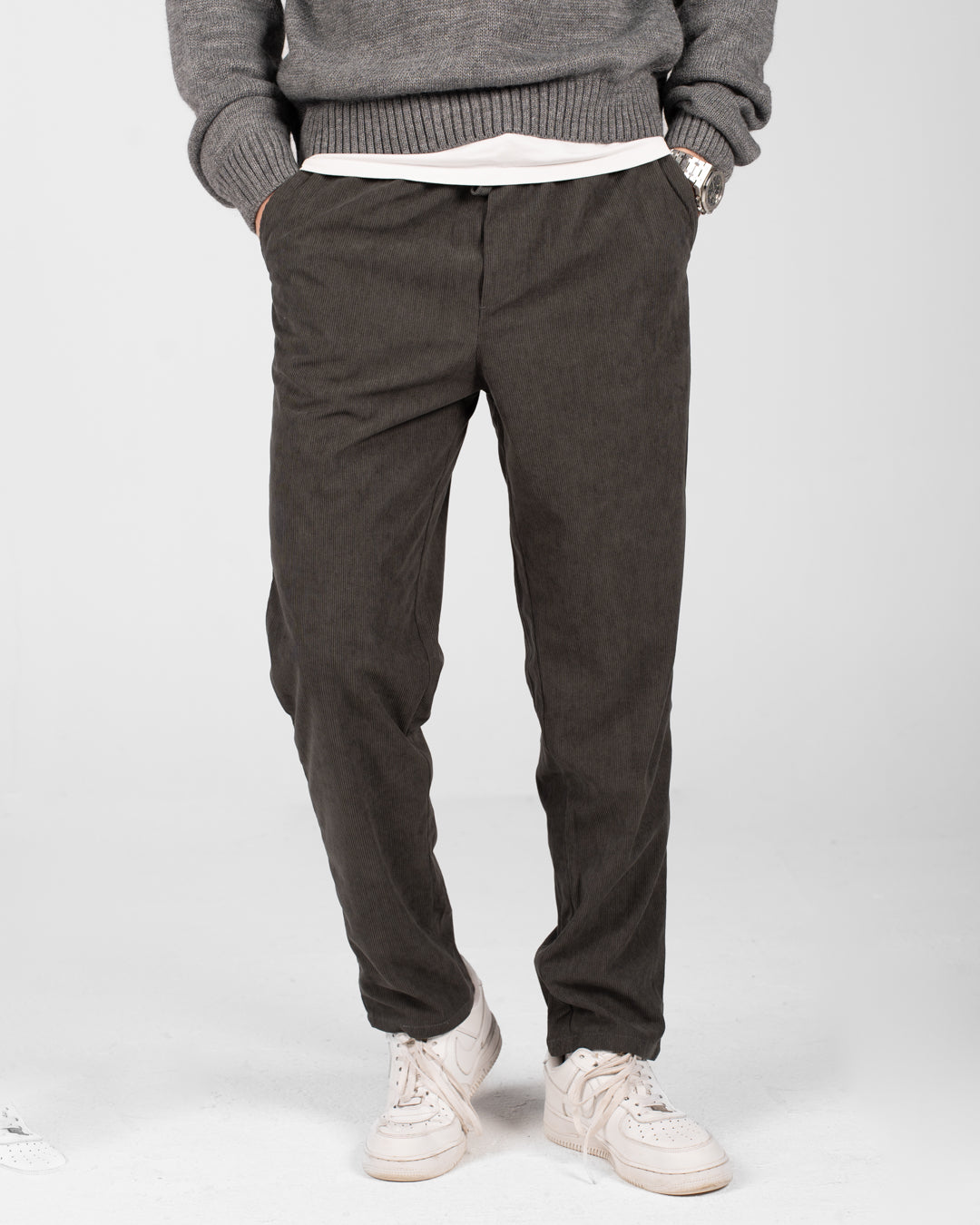 MEN PLAIN VELOUR PANT