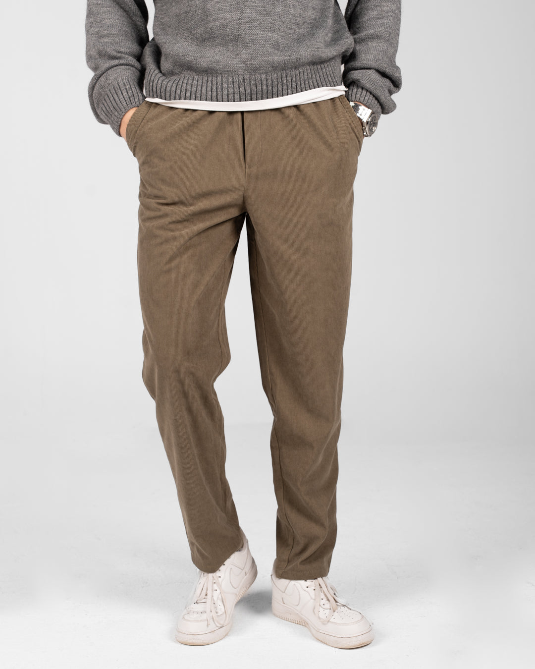 MEN PLAIN VELOUR PANT