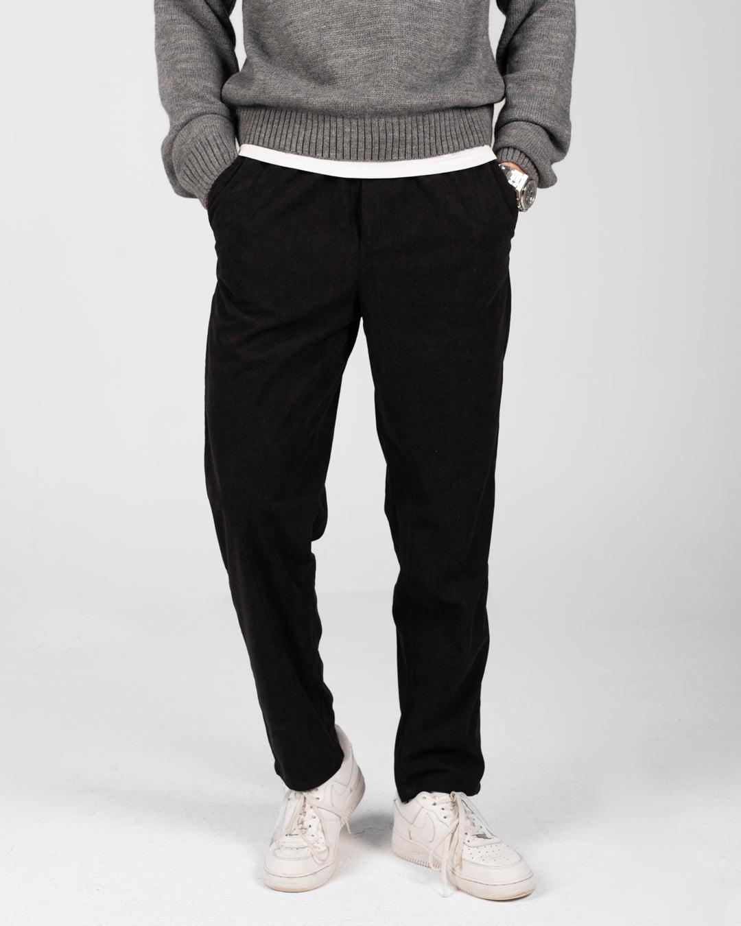 MEN PLAIN VELOUR PANT