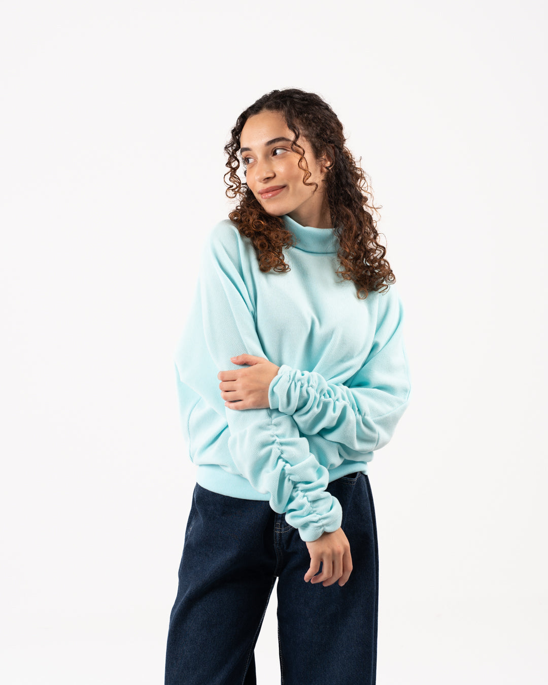 High Neck Cashmere Women Sweater