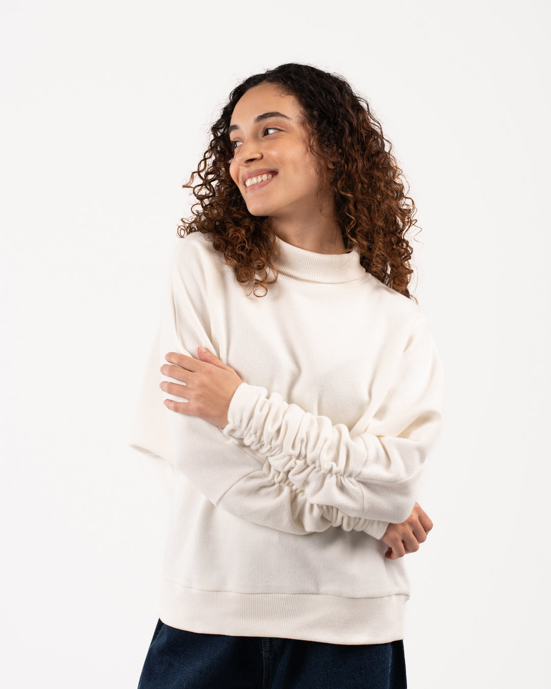 High Neck Cashmere Women Sweater