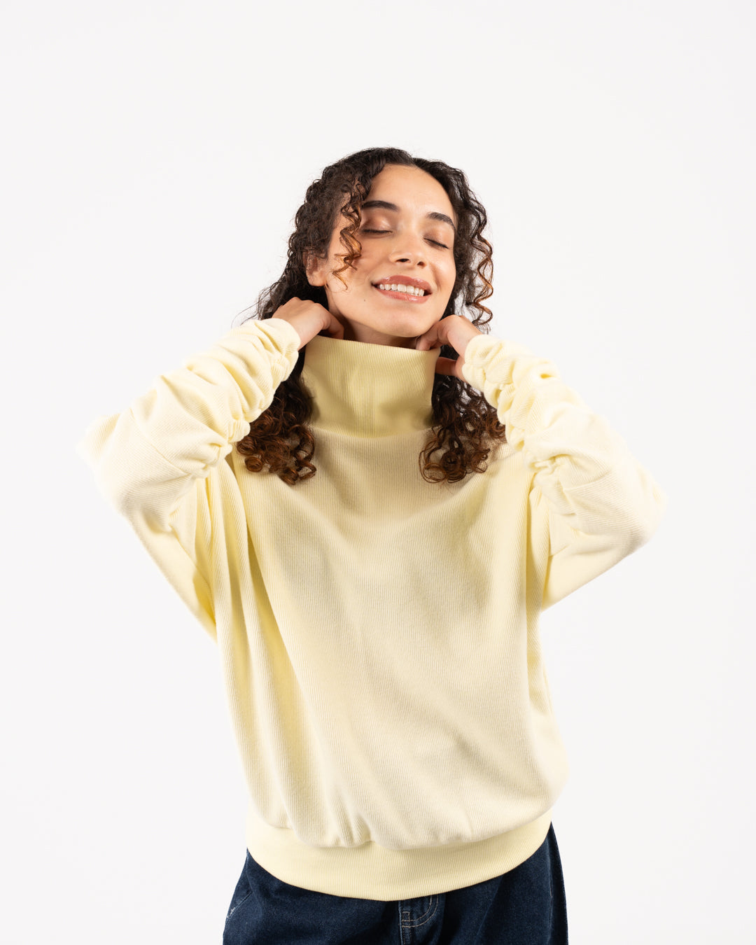 High Neck Cashmere Women Sweater