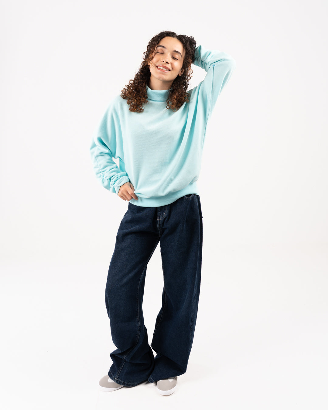 High Neck Cashmere Women Sweater