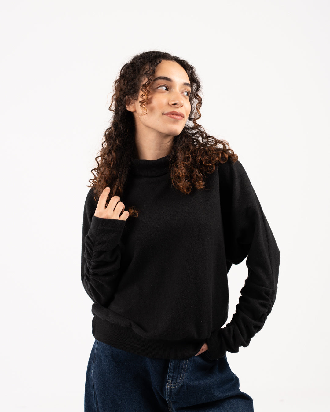 High Neck Cashmere Women Sweater