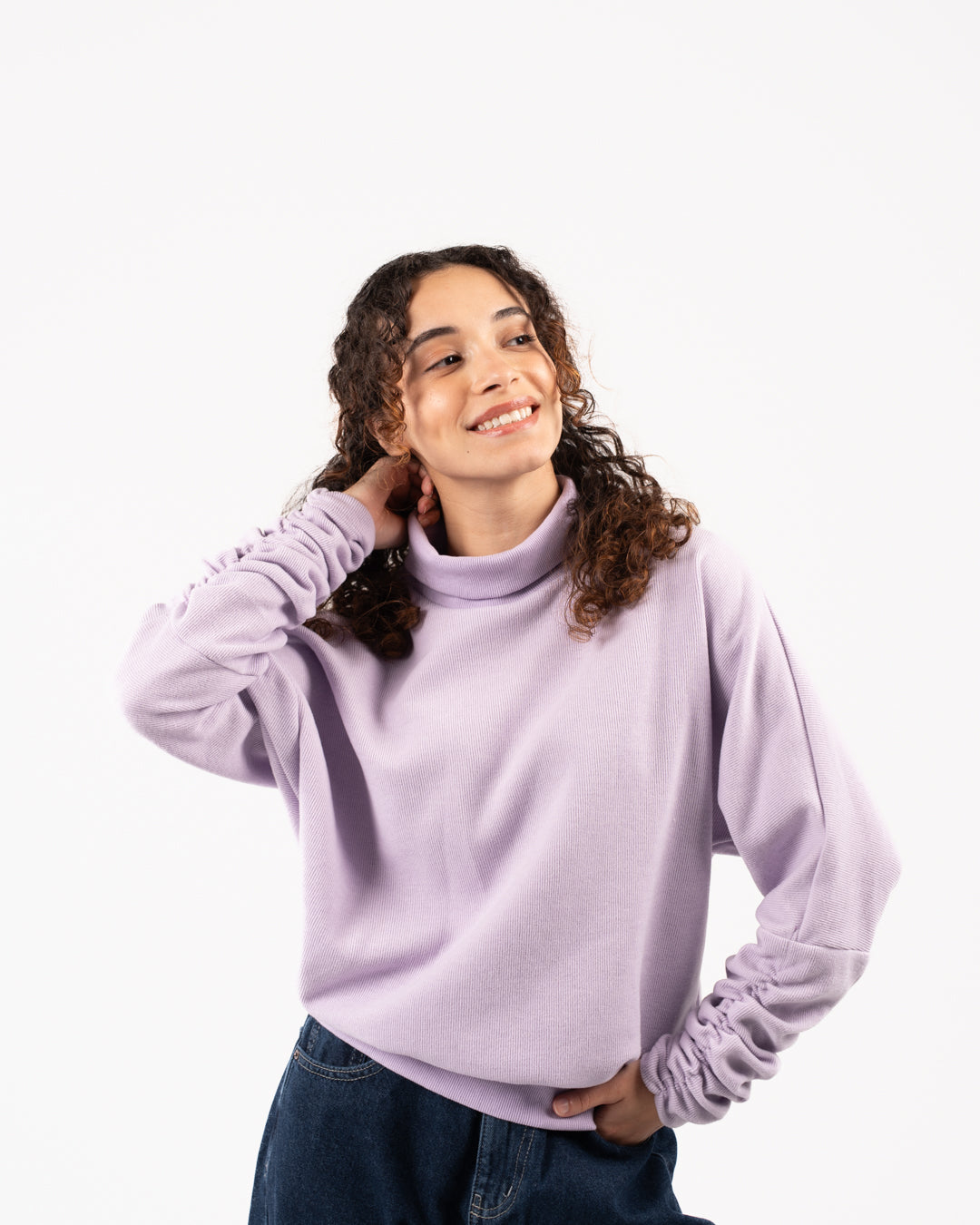 High Neck Cashmere Women Sweater