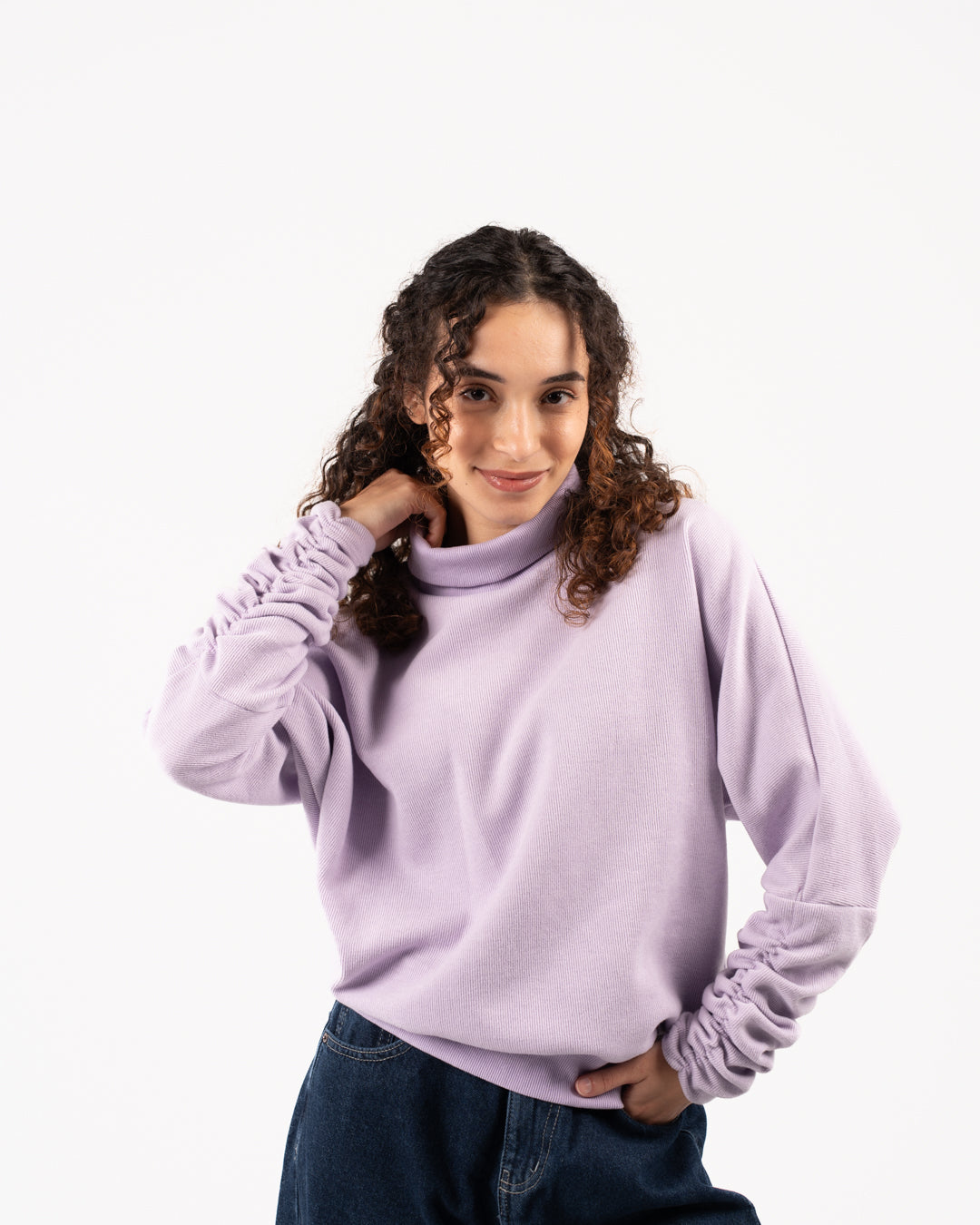 High Neck Cashmere Women Sweater