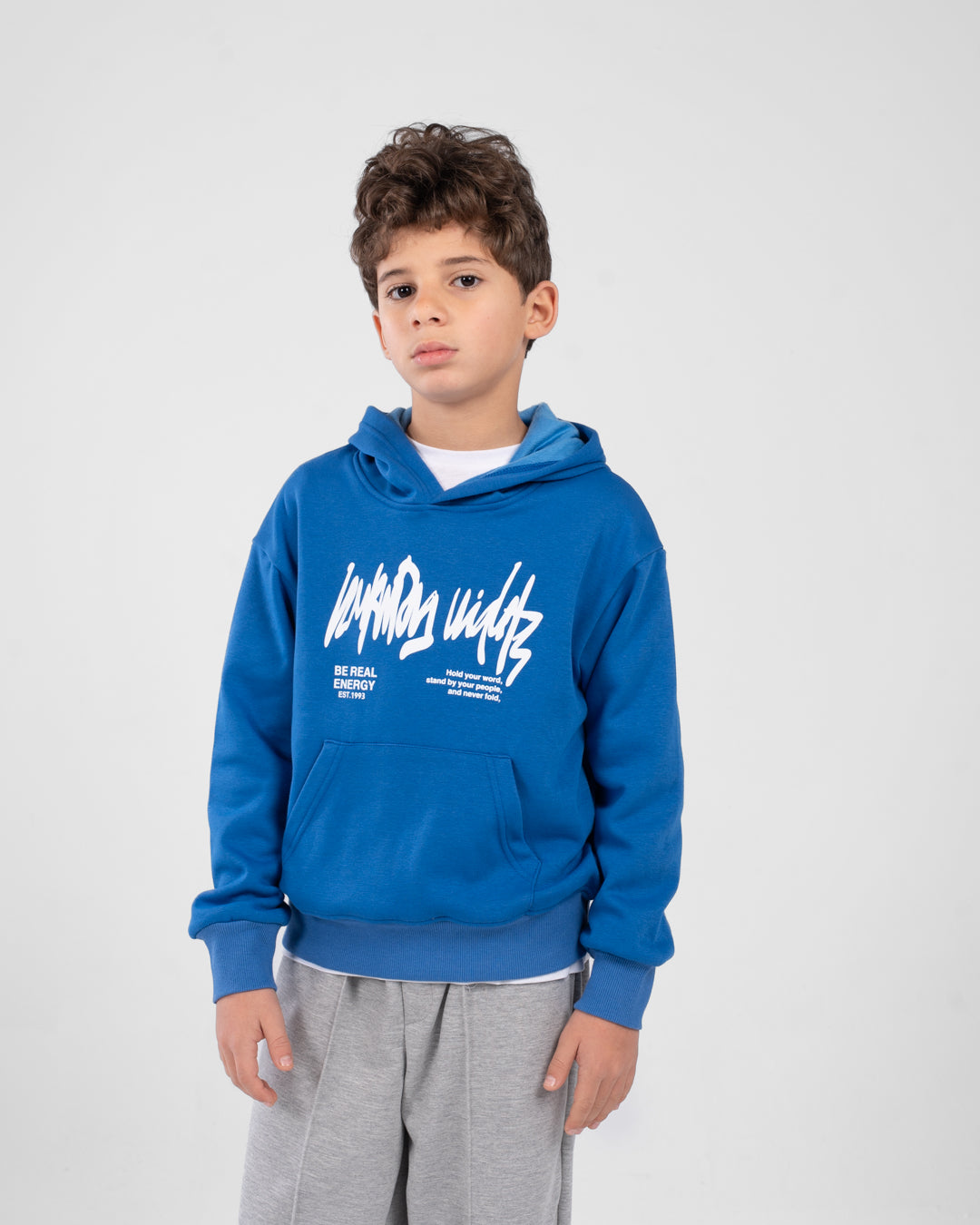 Boys Hoodied Printed Sweatshirt