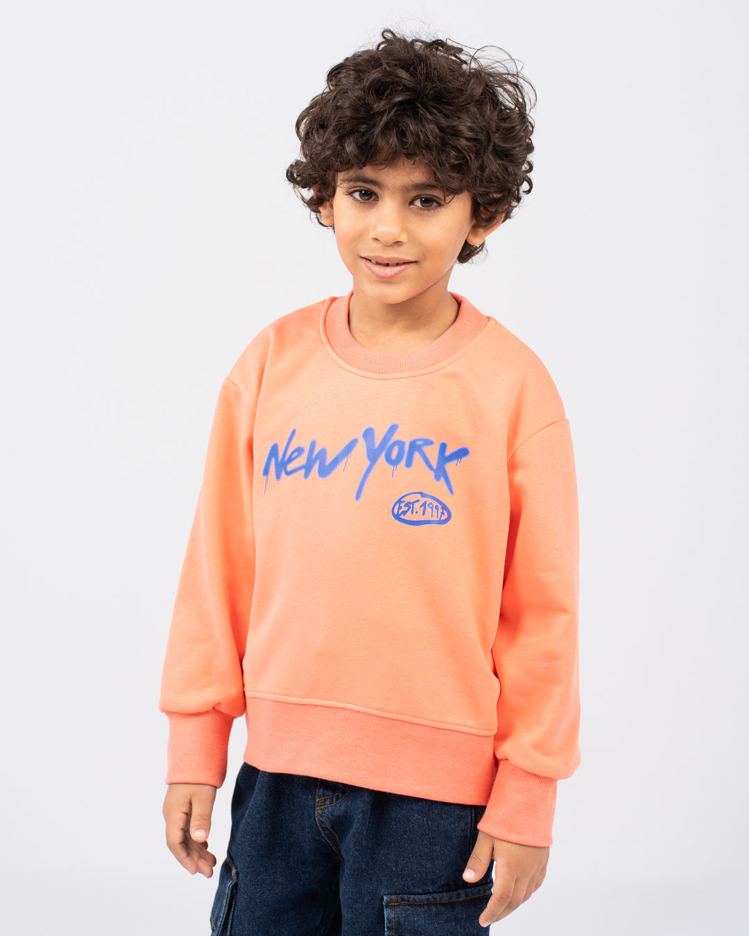 Round Neck New York Boy SweatShirt