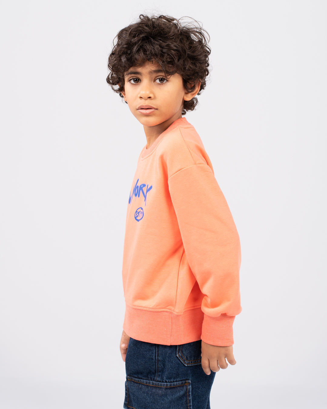 Round Neck New York Boy SweatShirt
